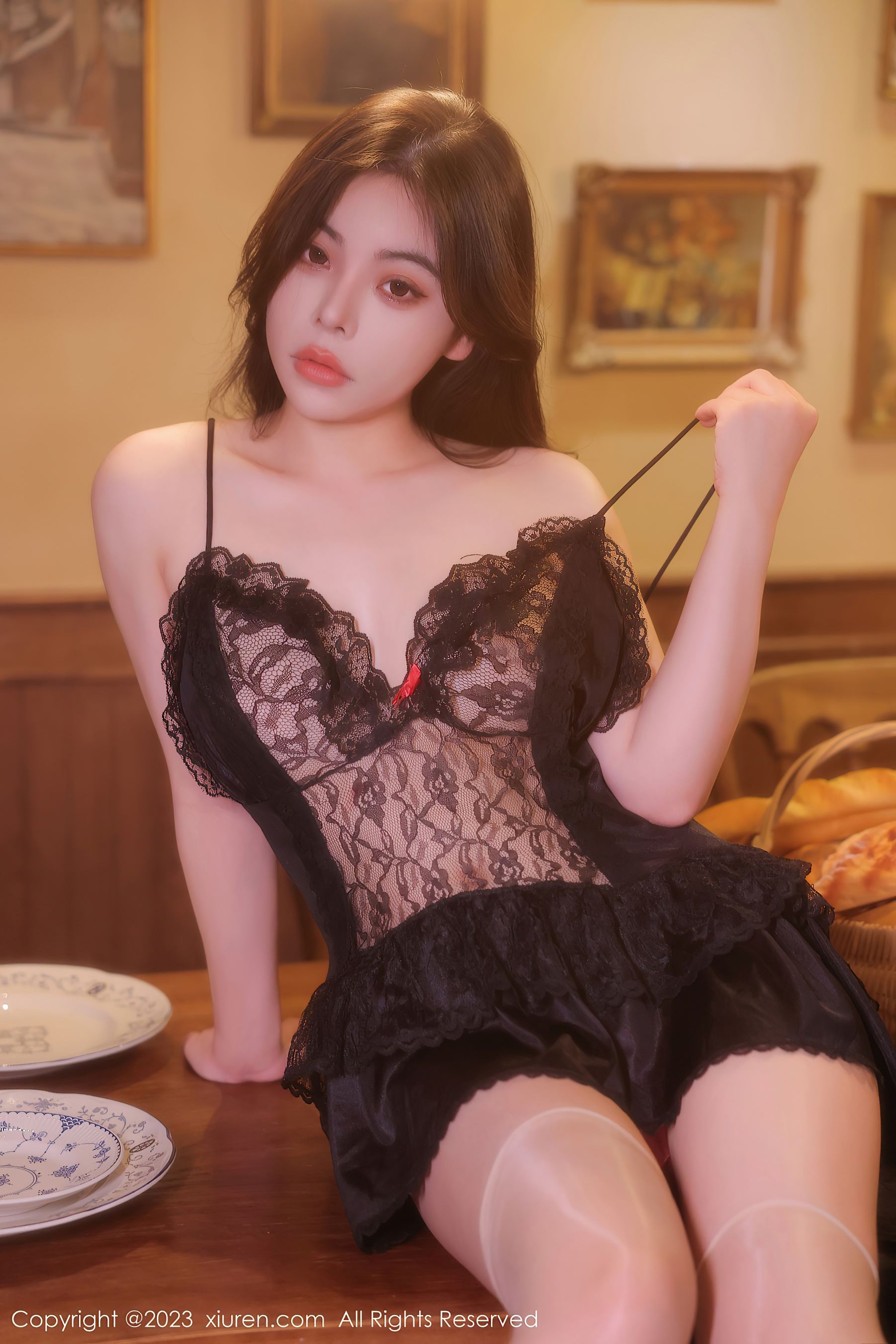 秀人网 No.6339 Aami喵小狐 新人美臀插图5