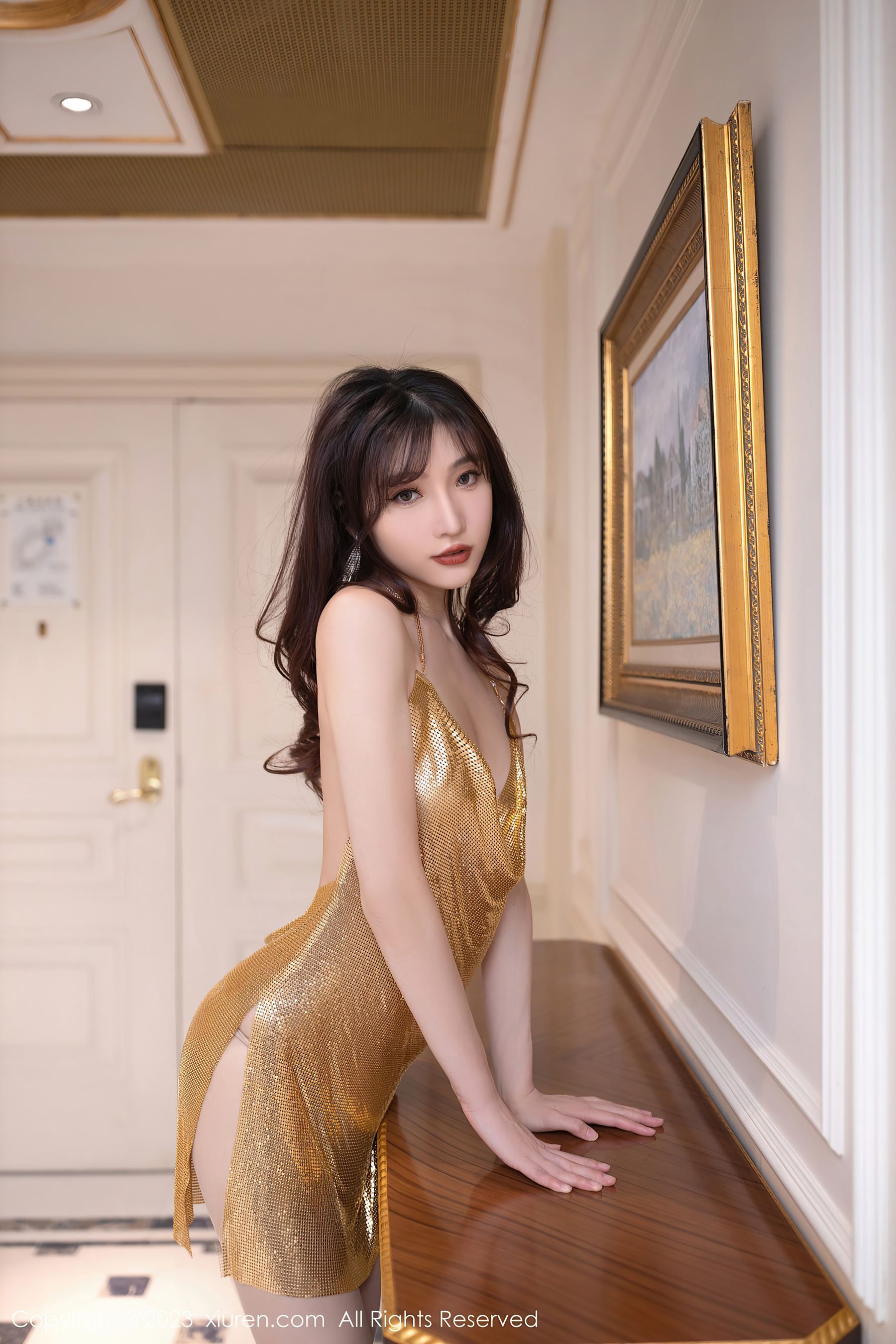 秀人网 No.6390 陆萱萱 丝袜美腿插图1