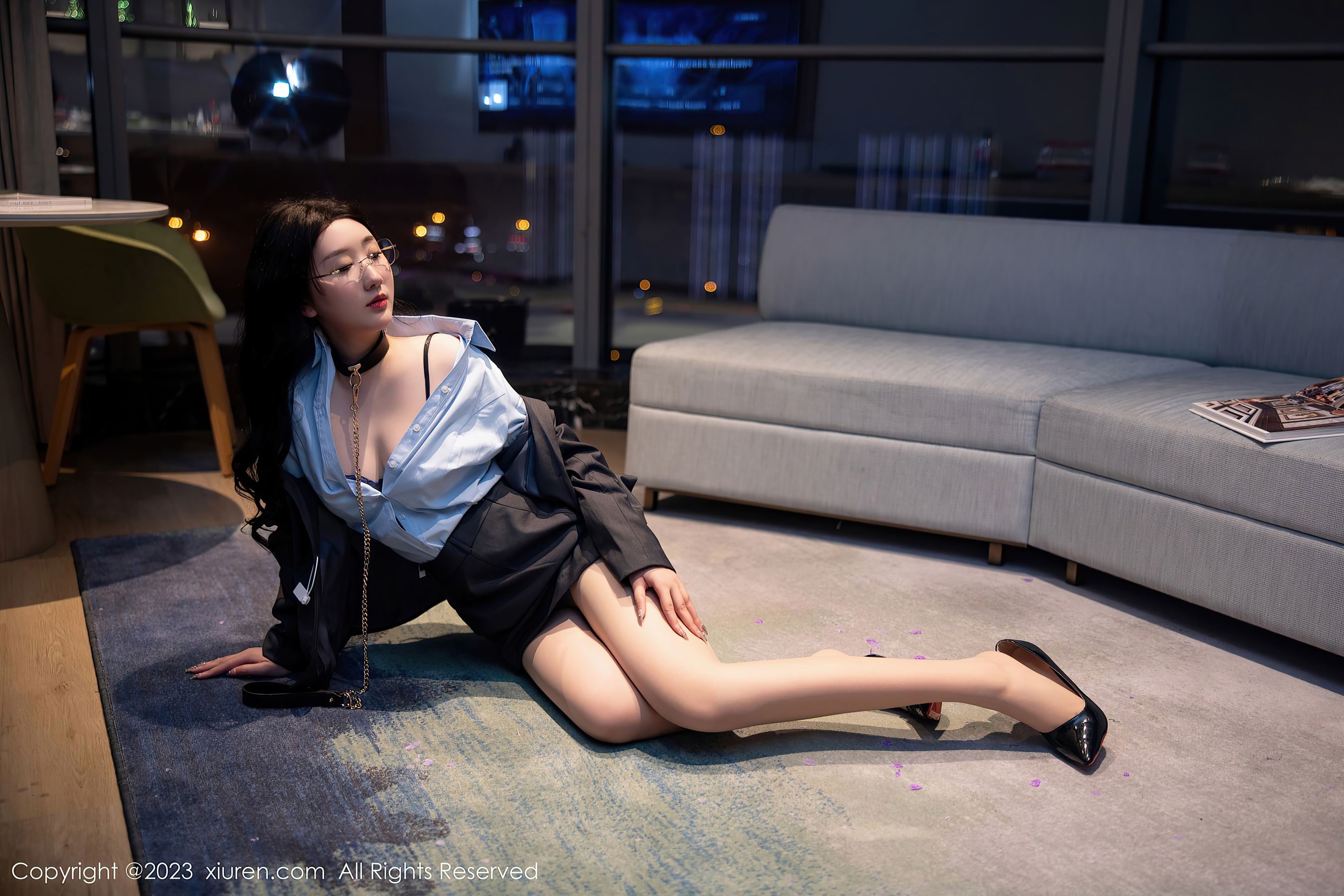 秀人网 No.6607 江真真 丝袜制服插图5