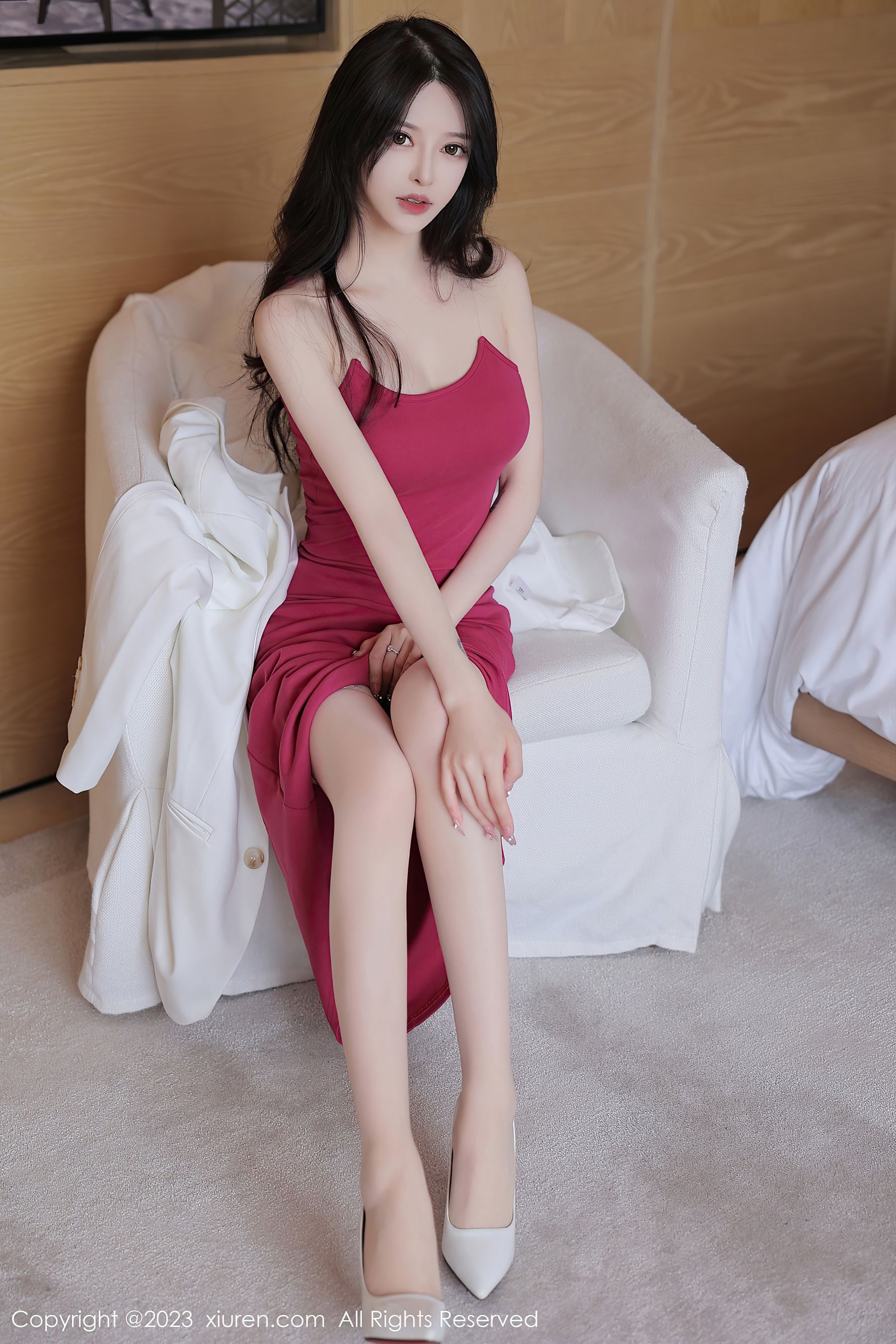 秀人网 No.6778 玉兔miki 吊带裙美腿插图2