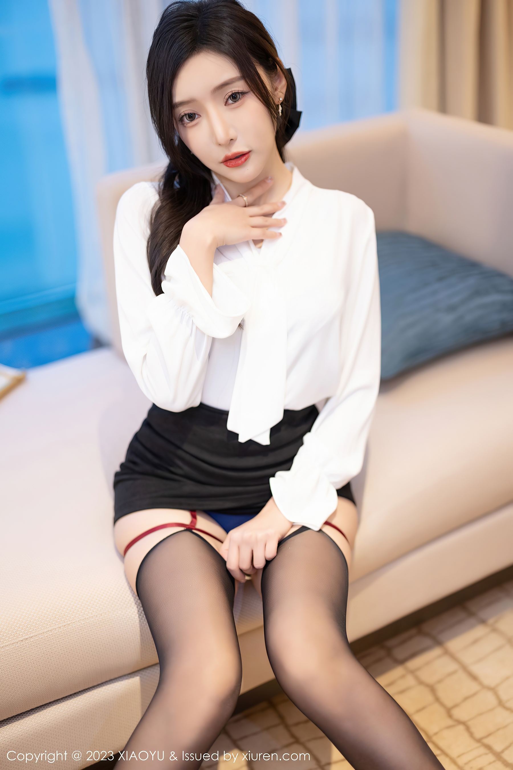 语画界 VOL.1033 王馨瑶yanni 短裙黑丝插图5