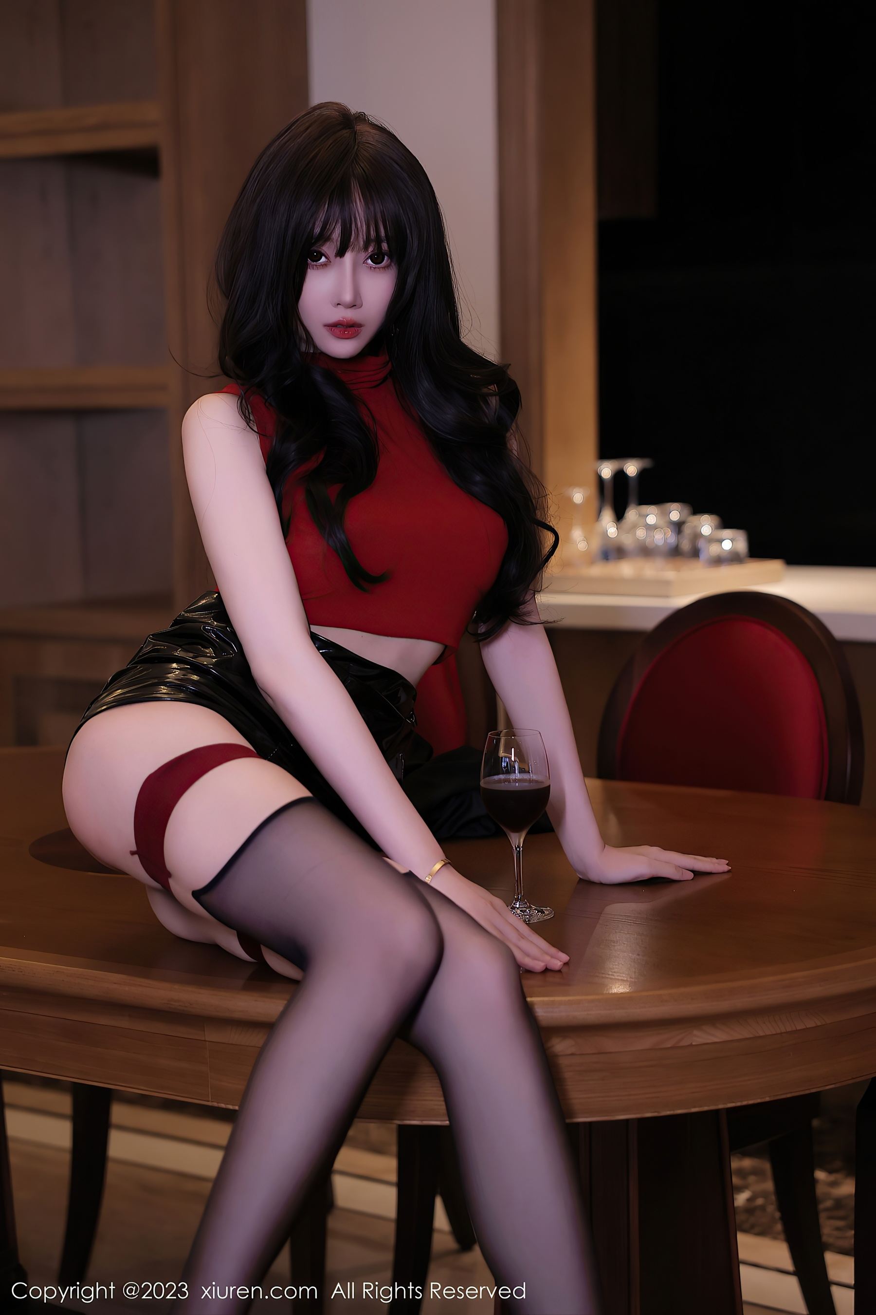 秀人网 No.6806 玥儿玥er 黑丝美腿插图7