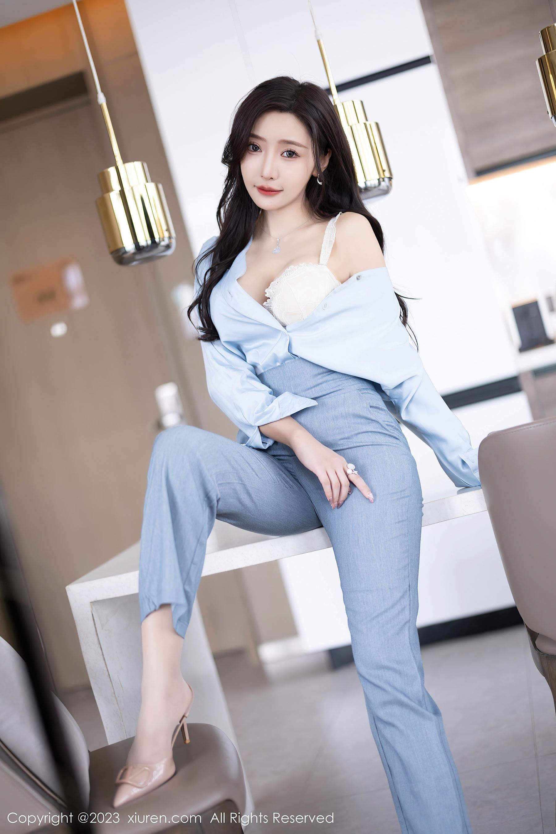 秀人网 No.7123 王馨瑶yanni OL美腿插图6