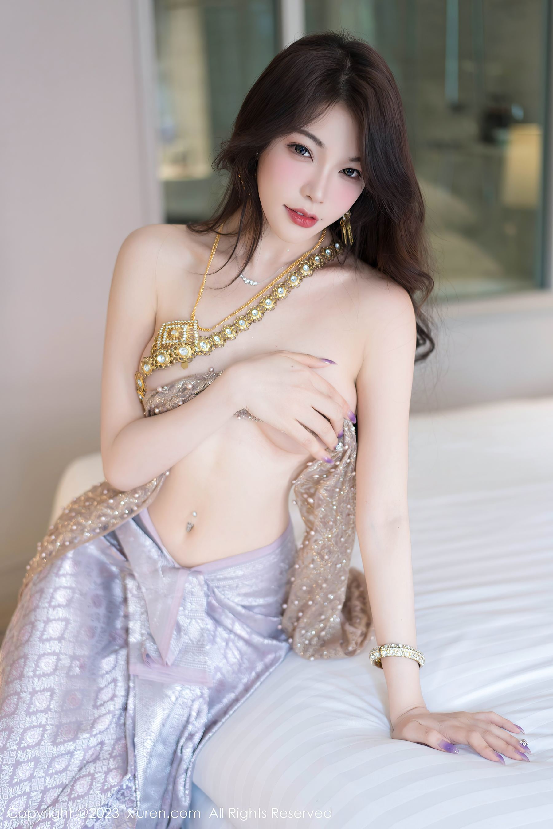 秀人网 No.7164 徐莉芝Booty 长裙美腿插图3