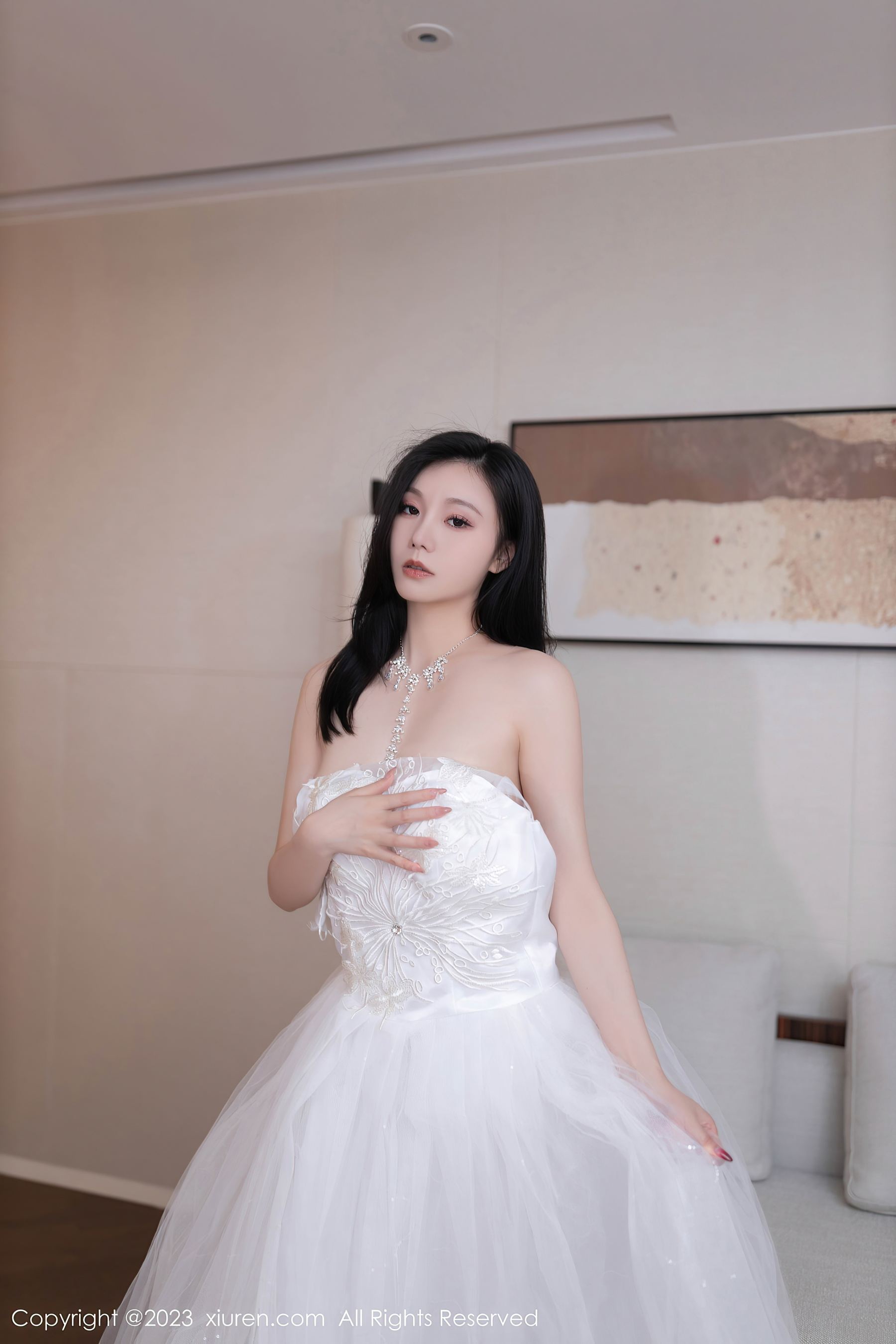秀人网 No.7201 安然anran 婚纱美腿插图1