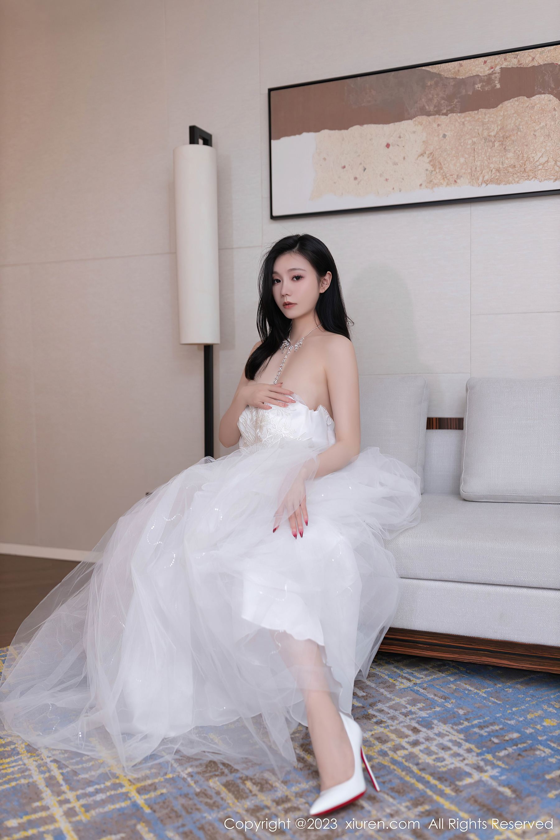 秀人网 No.7201 安然anran 婚纱美腿插图3