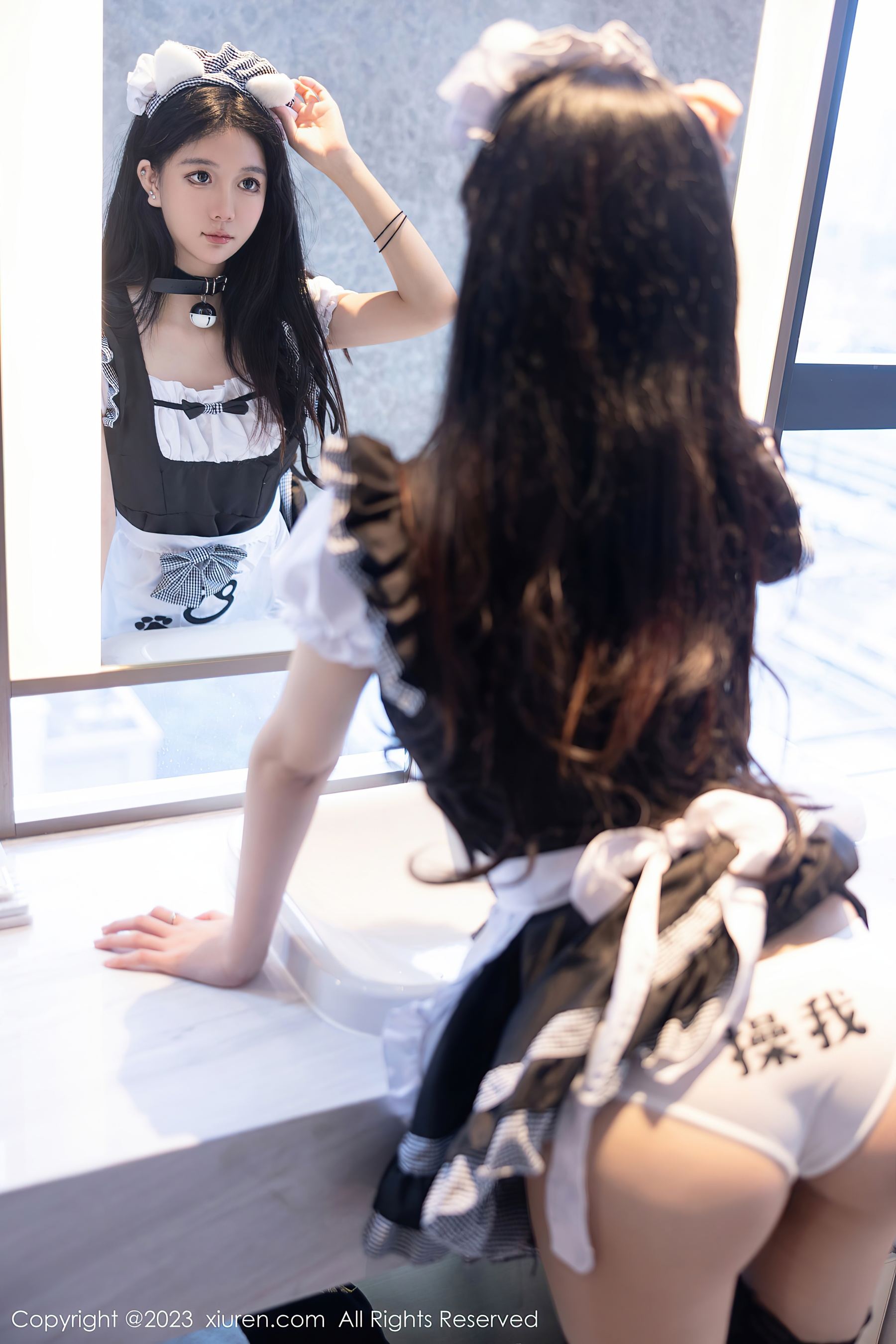 秀人网 No.7237 幼幼 女仆美腿插图4