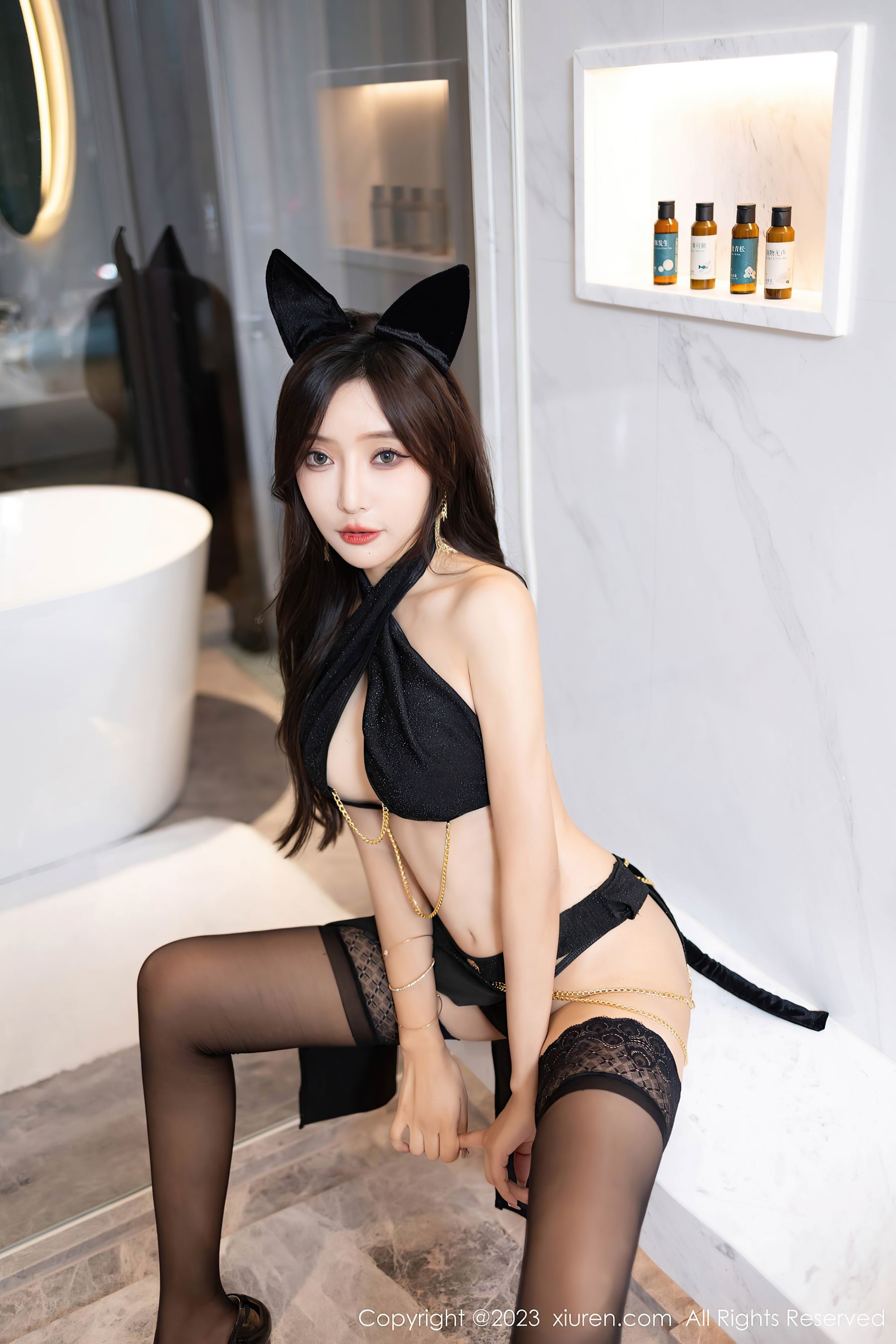 秀人网 No.7400 王馨瑶yanni 黑丝美腿插图4