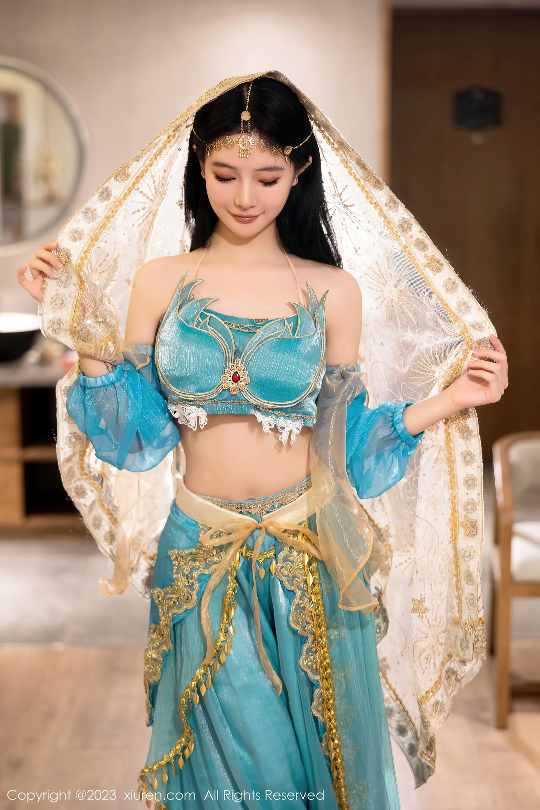 秀人网 No.7469 幼幼 西域舞娘美腿插图1