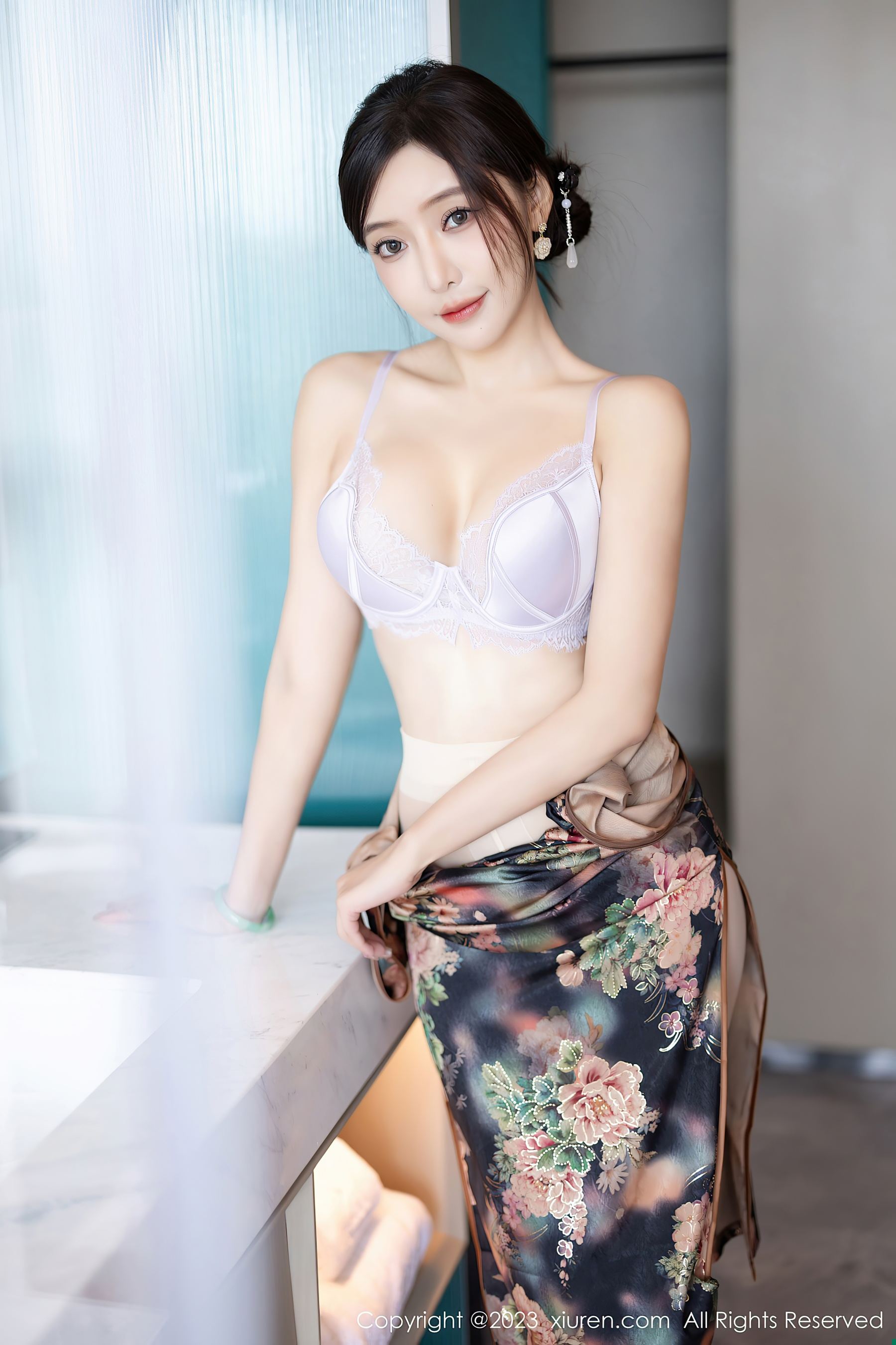 秀人网 No.7495 王馨瑶yanni 美腿旗袍插图9
