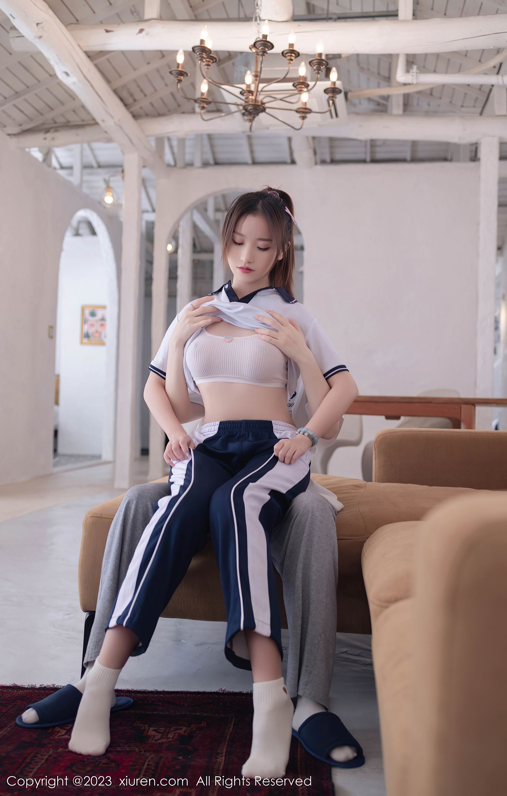 秀人网 No.7528 杏子Yada 制服美腿插图2