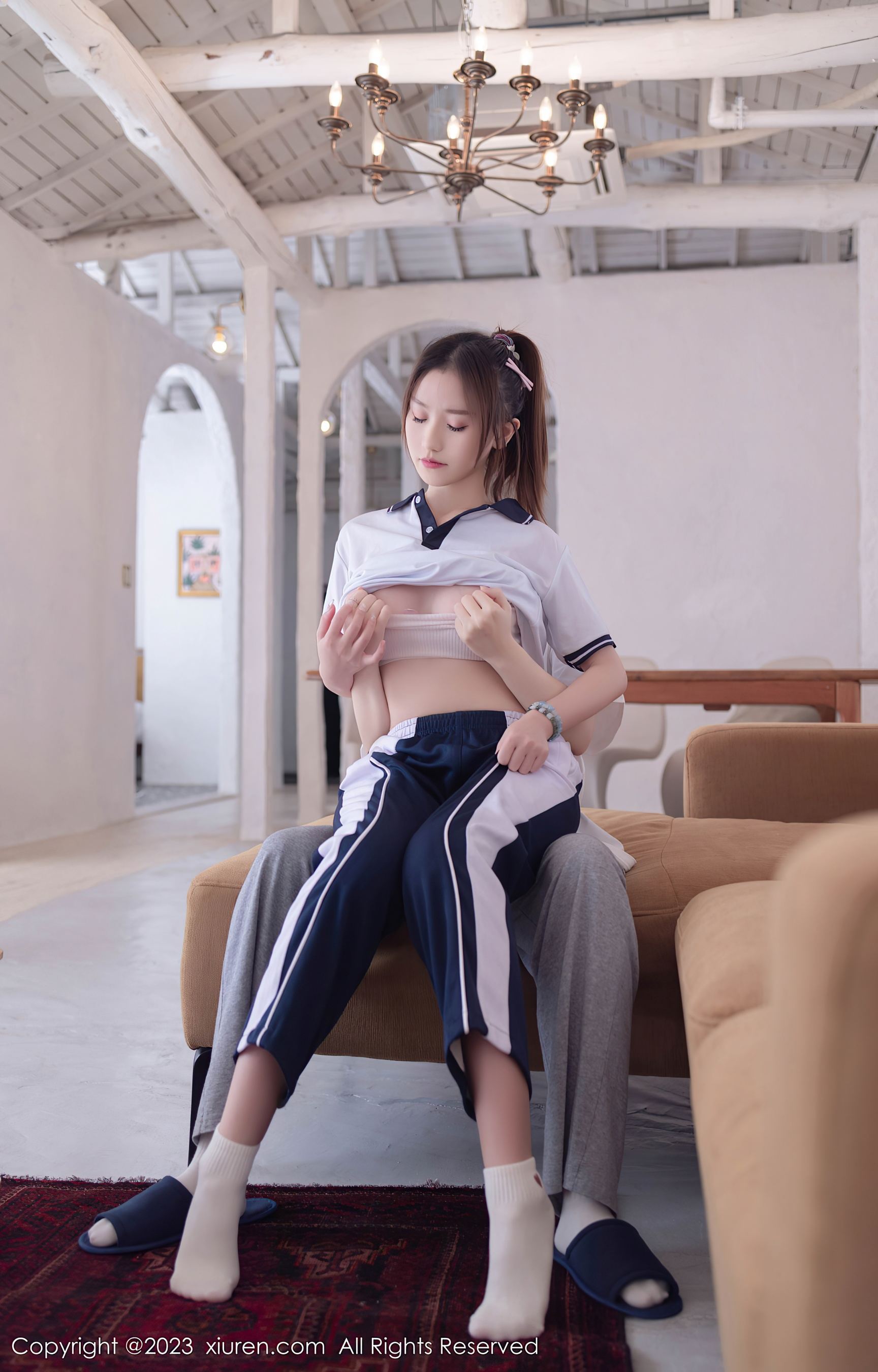 秀人网 No.7528 杏子Yada 制服美腿插图3