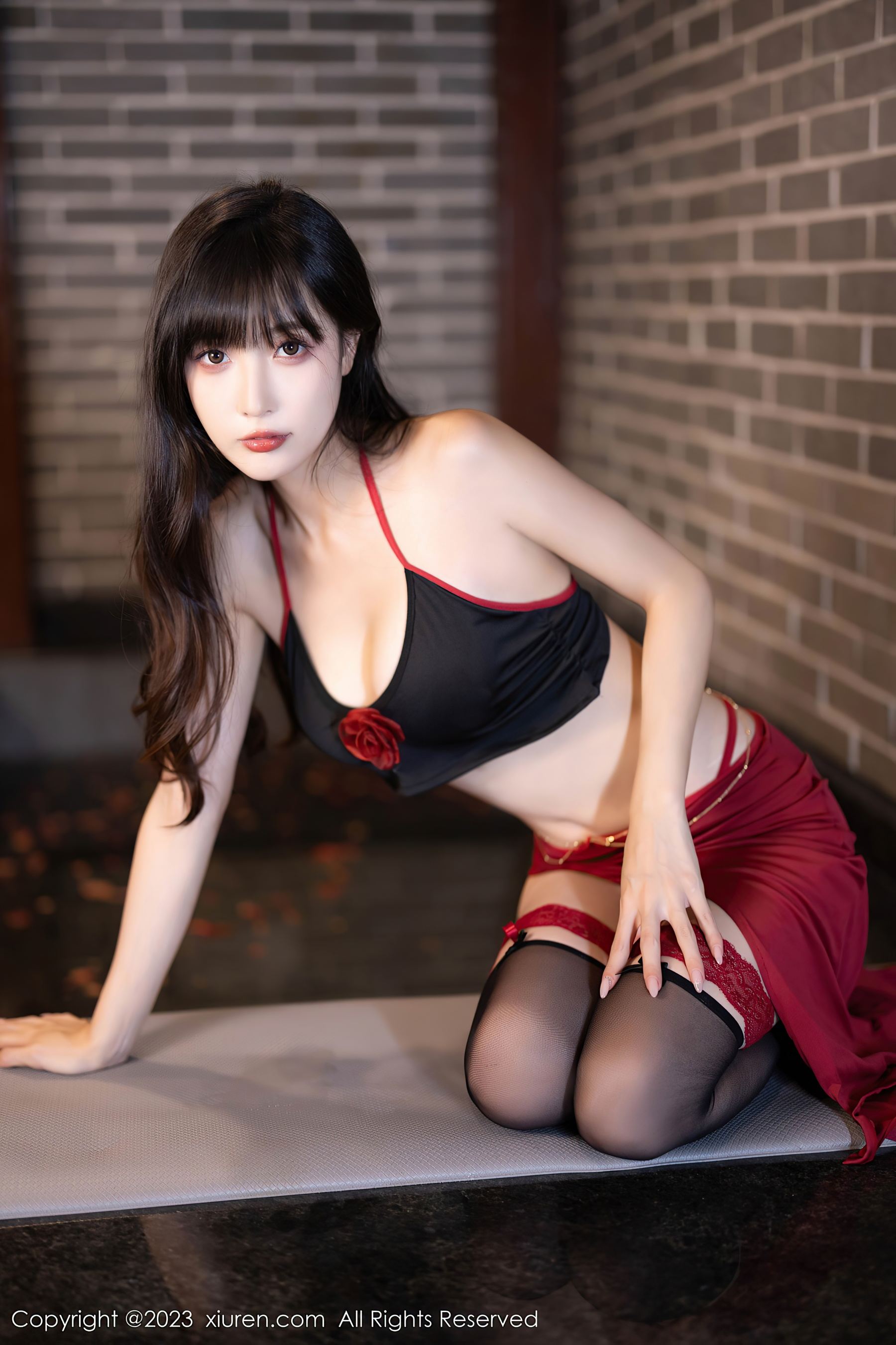 秀人网 No.7529 林星阑 黑丝美腿插图1