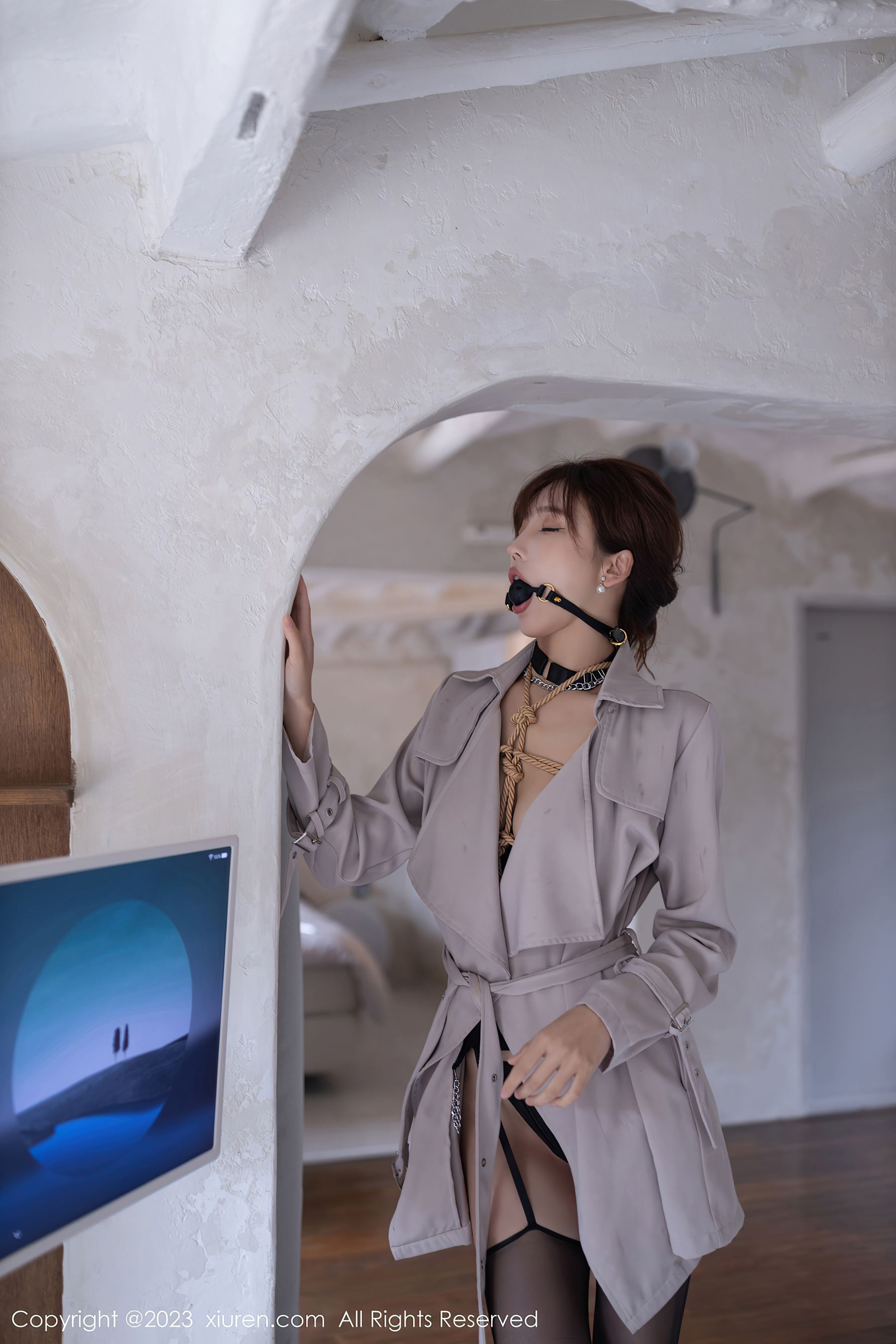 秀人网 No.7538 陆萱萱 黑丝美腿插图5