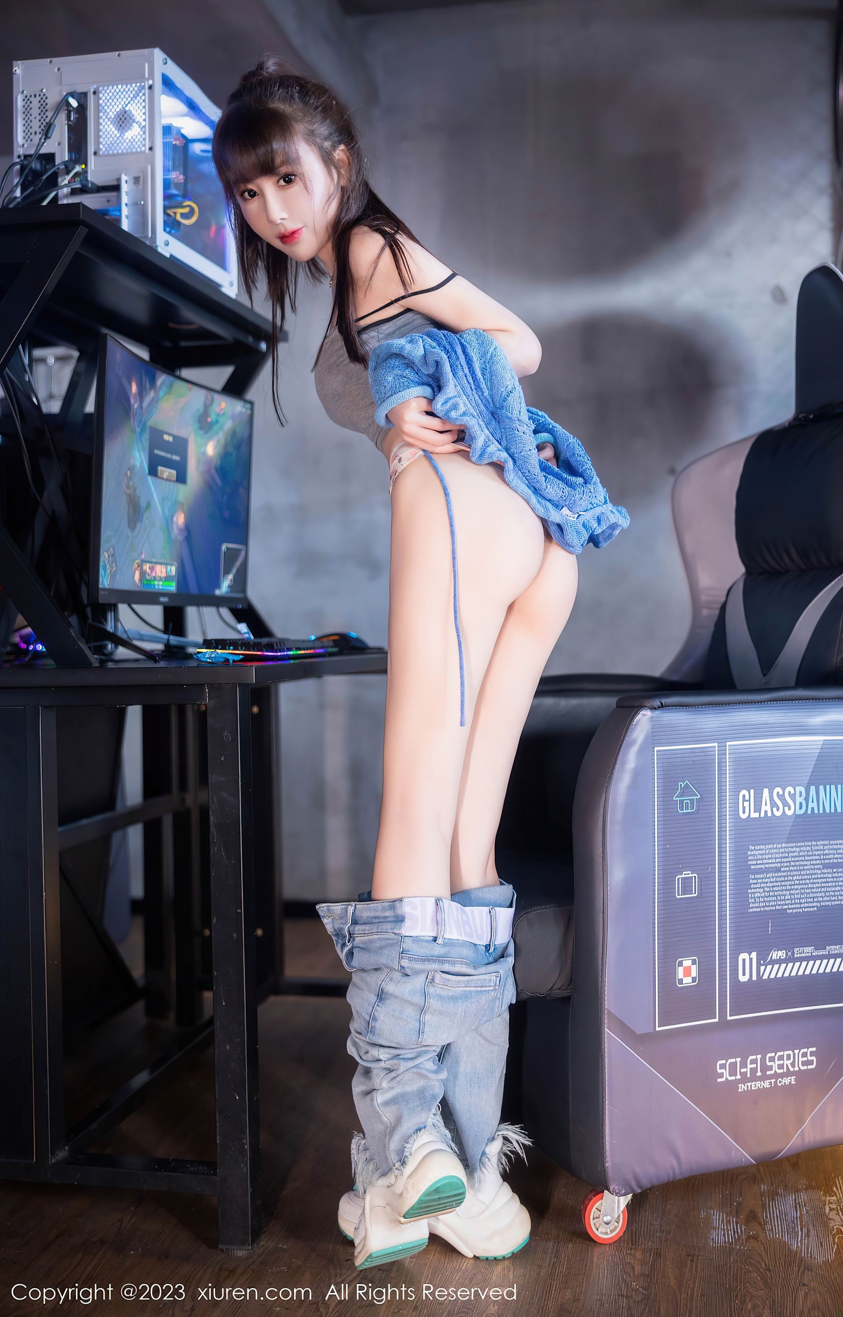 秀人网 No.7540 白笑笑 牛仔裤美腿插图8