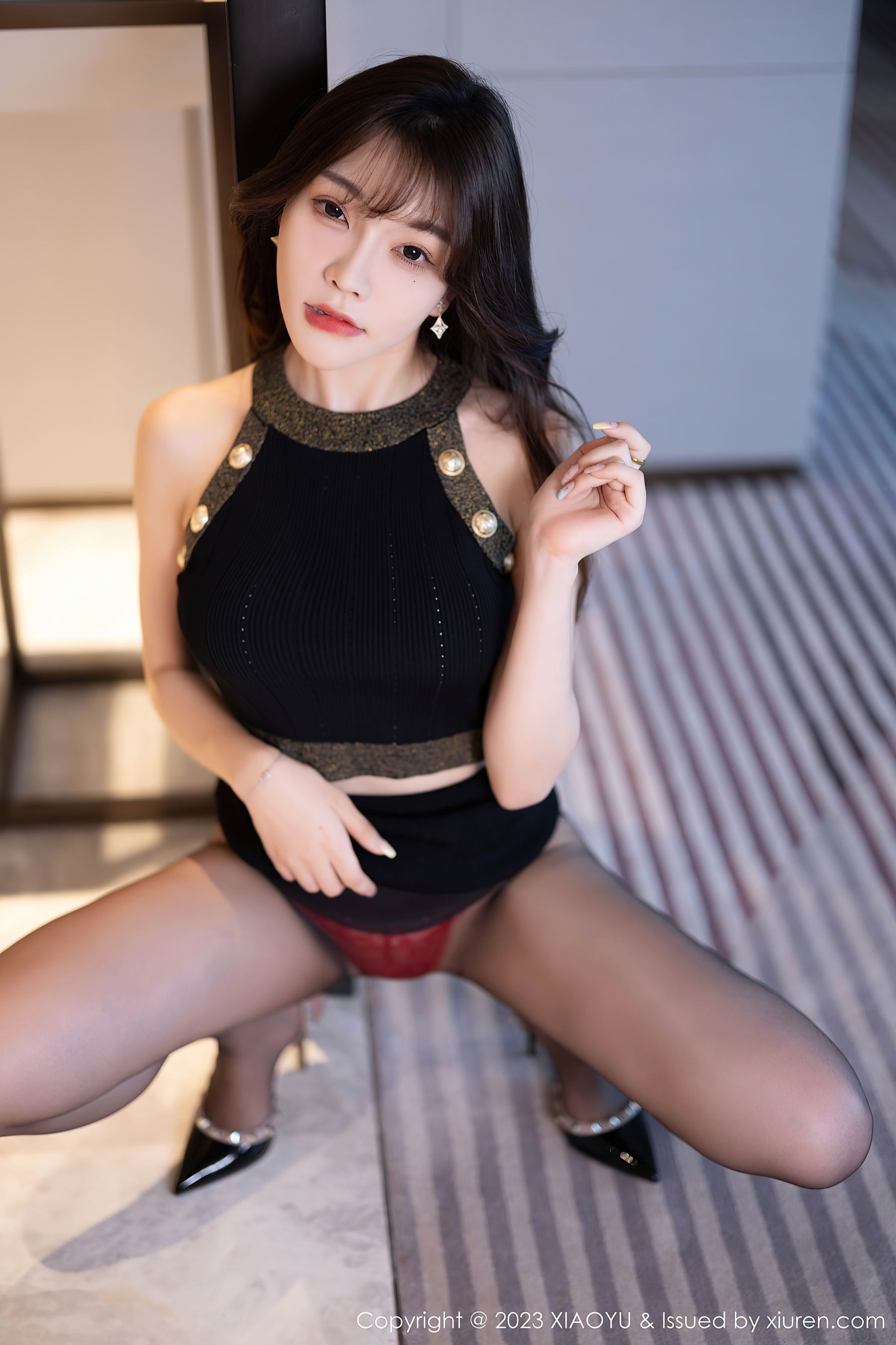 语画界 VOL.1137 徐莉芝Booty 黑丝时尚插图