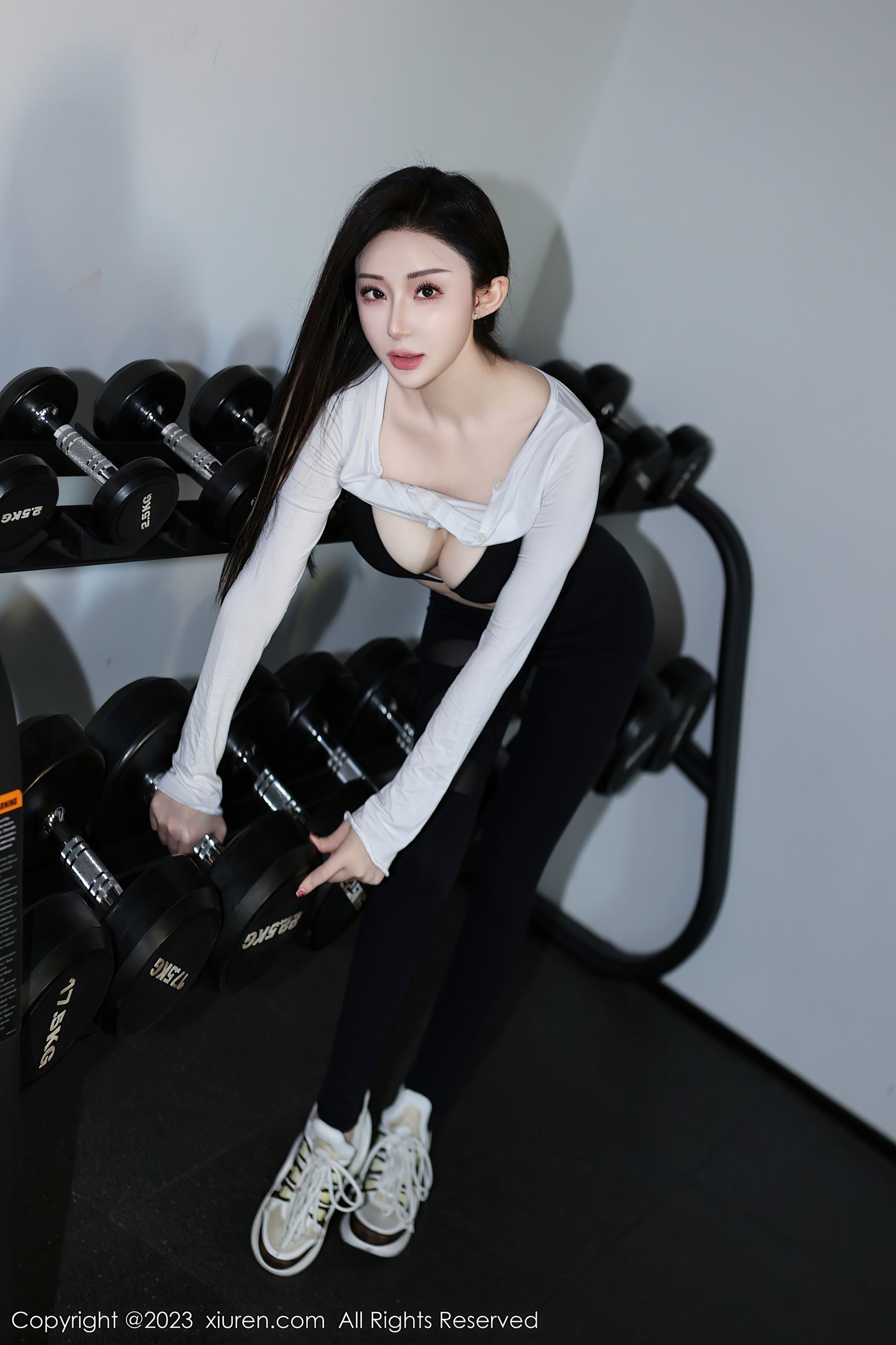 秀人网 No.7705 田兮白 运动美腿插图2