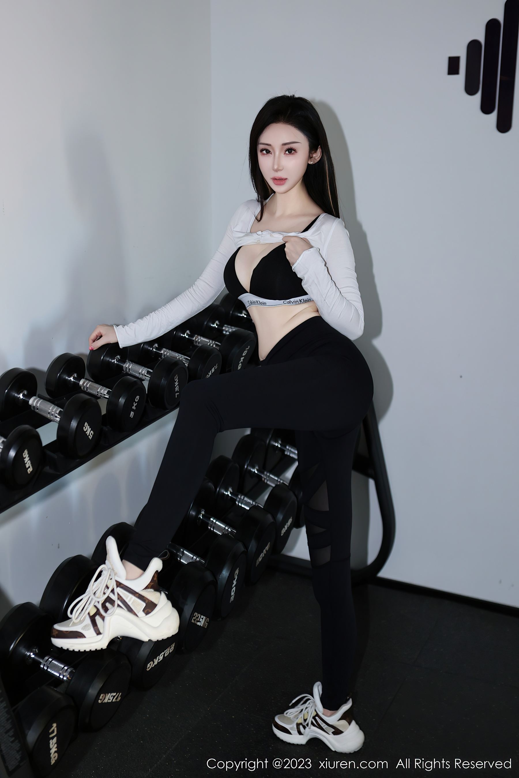 秀人网 No.7705 田兮白 运动美腿插图3