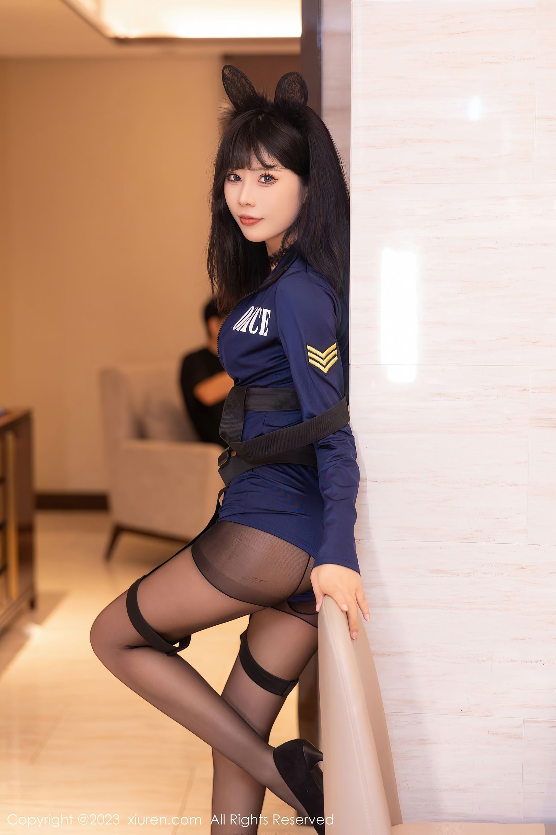 秀人网 No.7728 江幼瑶 美腿黑丝插图5