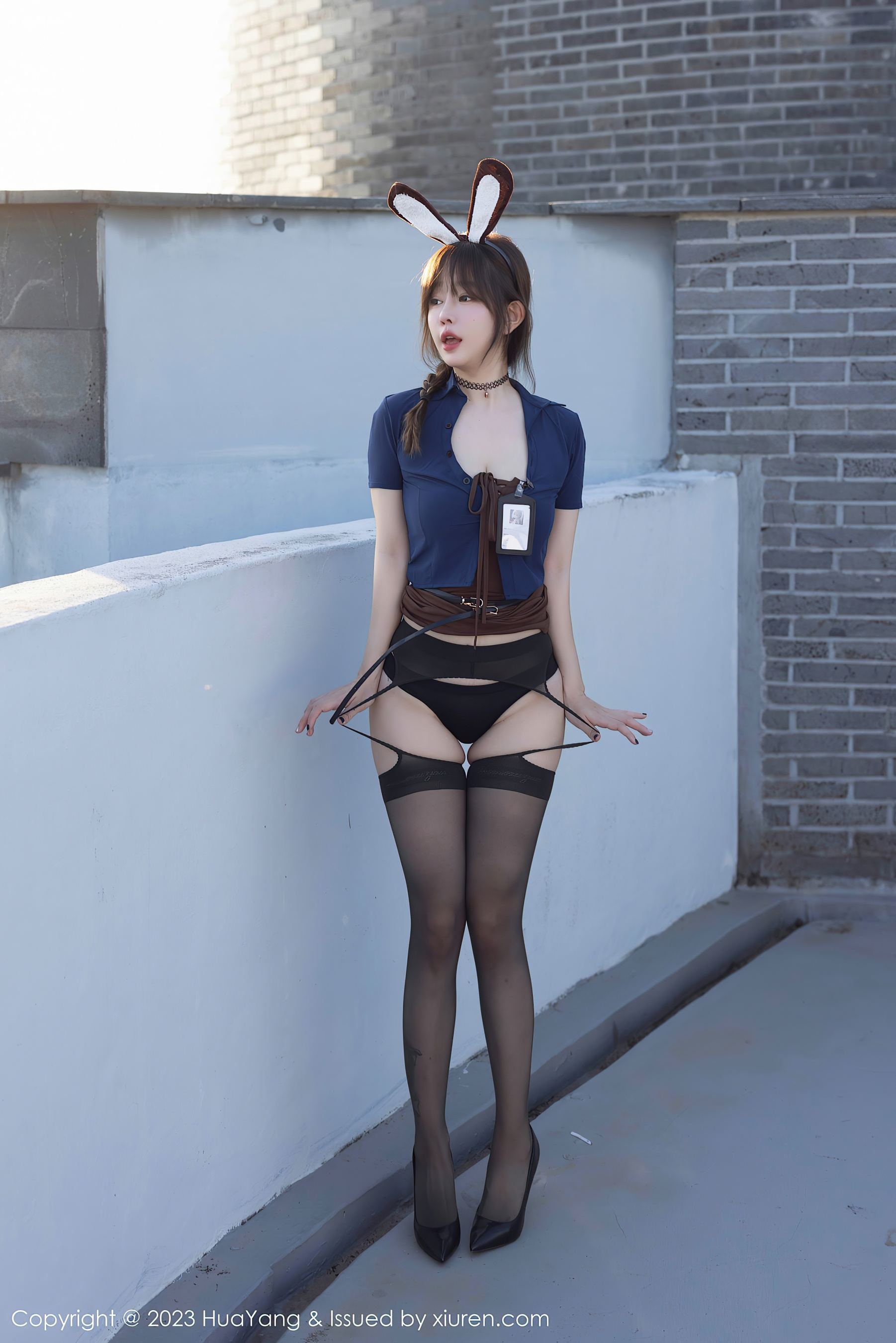 花漾 VOL.555 王雨纯 黑丝美臀插图1
