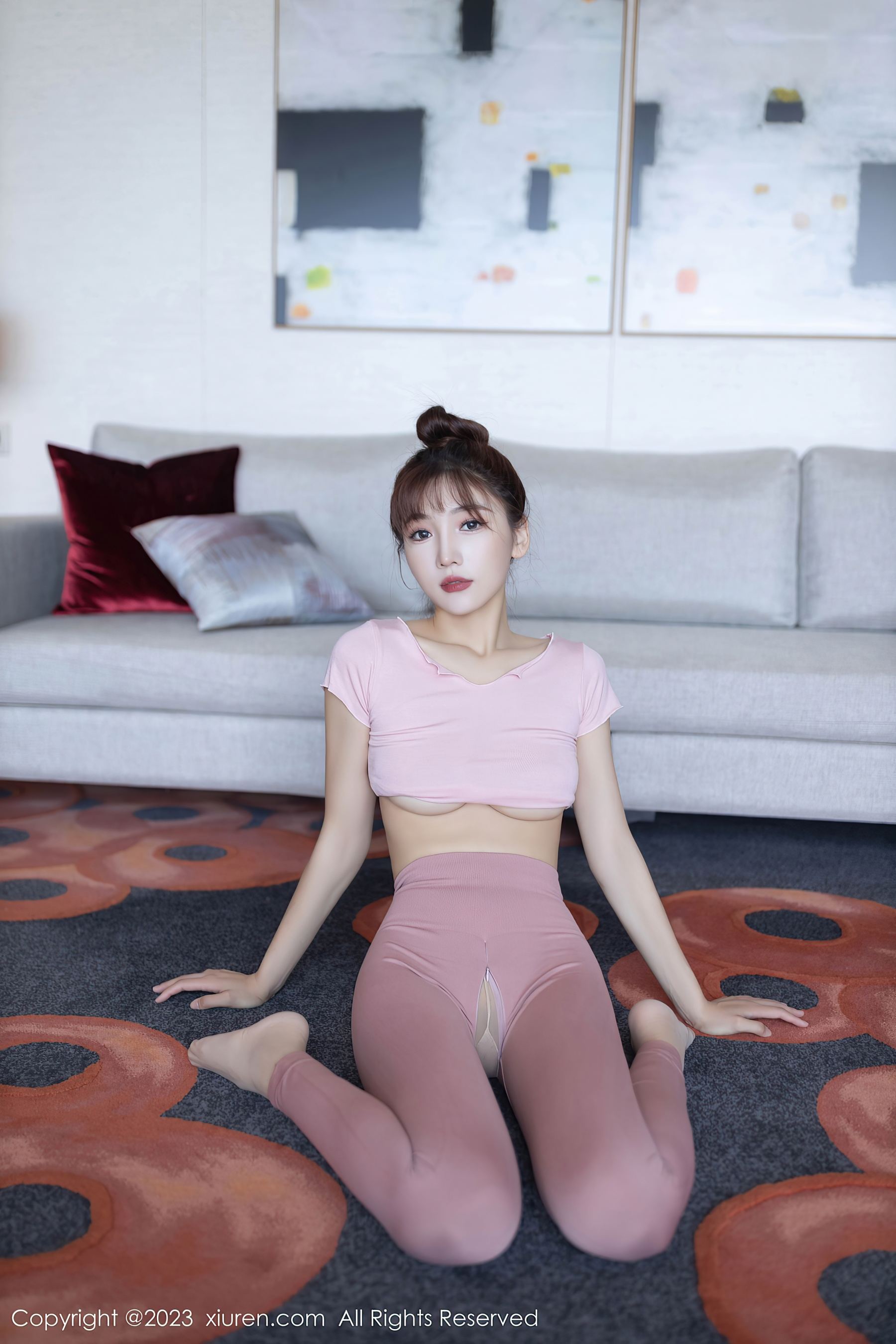 秀人网 No.7746 陆萱萱 美腿瑜伽服插图1