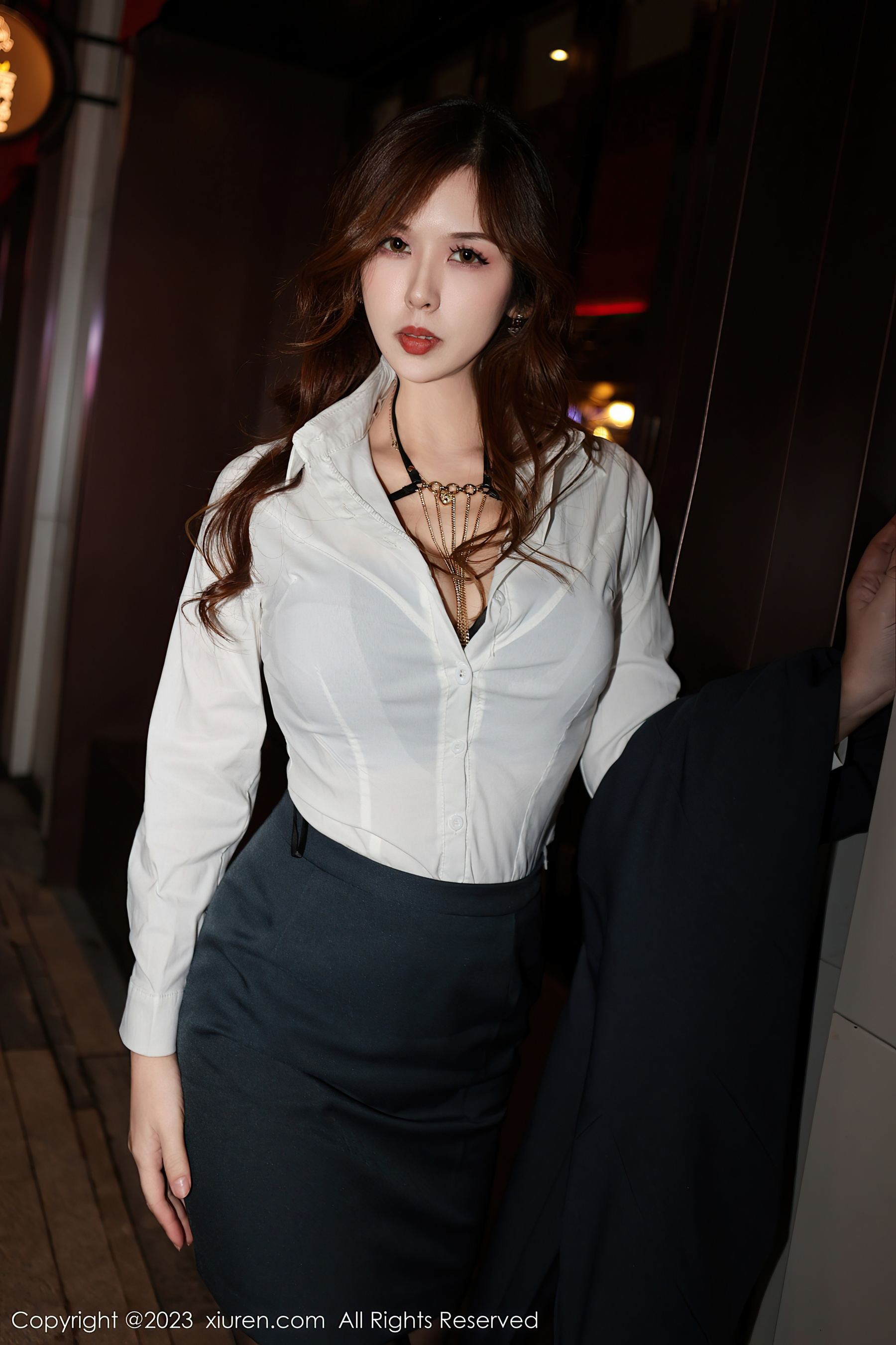 秀人网 No.7801 月野兔美妞 黑丝美腿