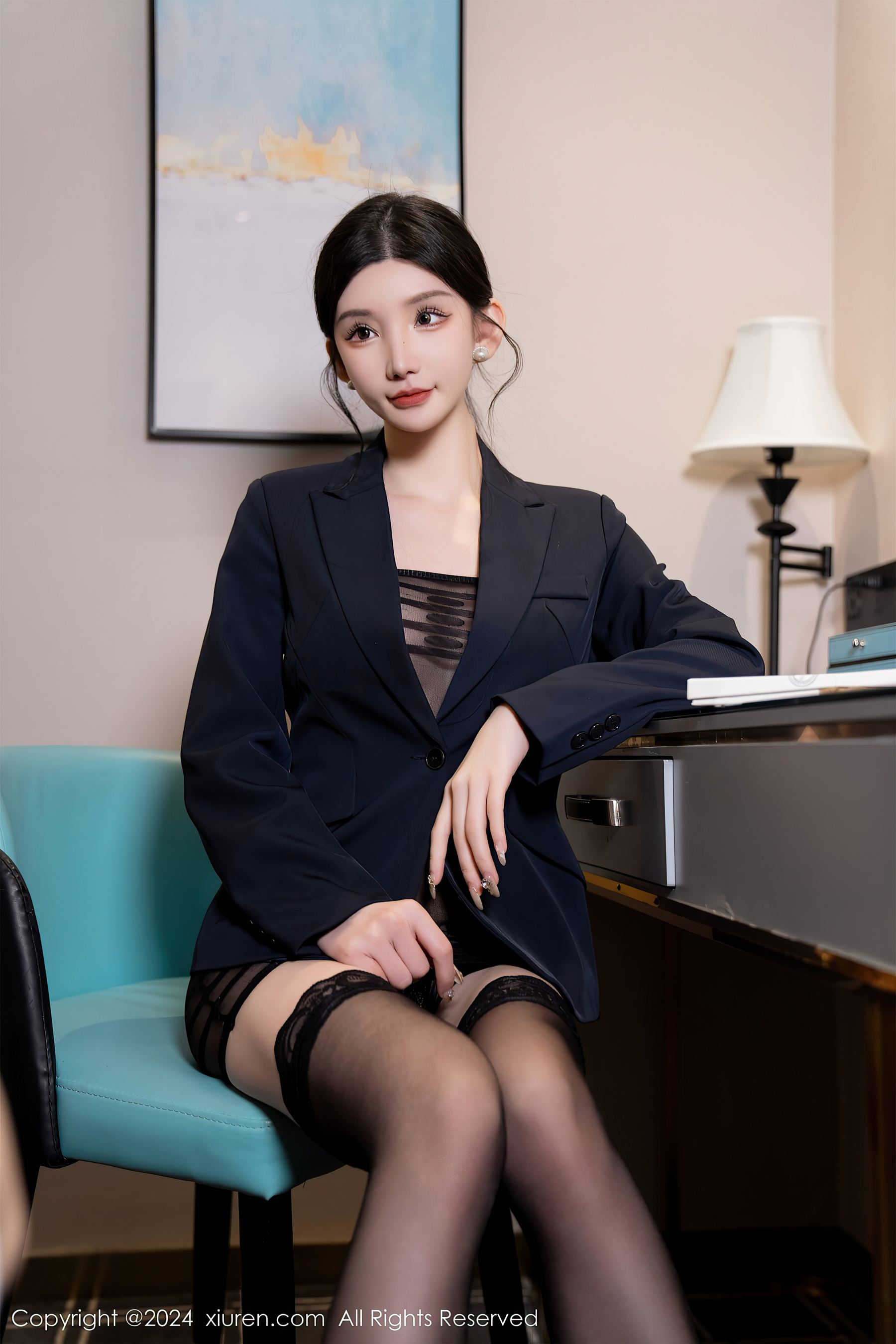 秀人网 No.7956 周于希Sally 黑丝美臀插图7
