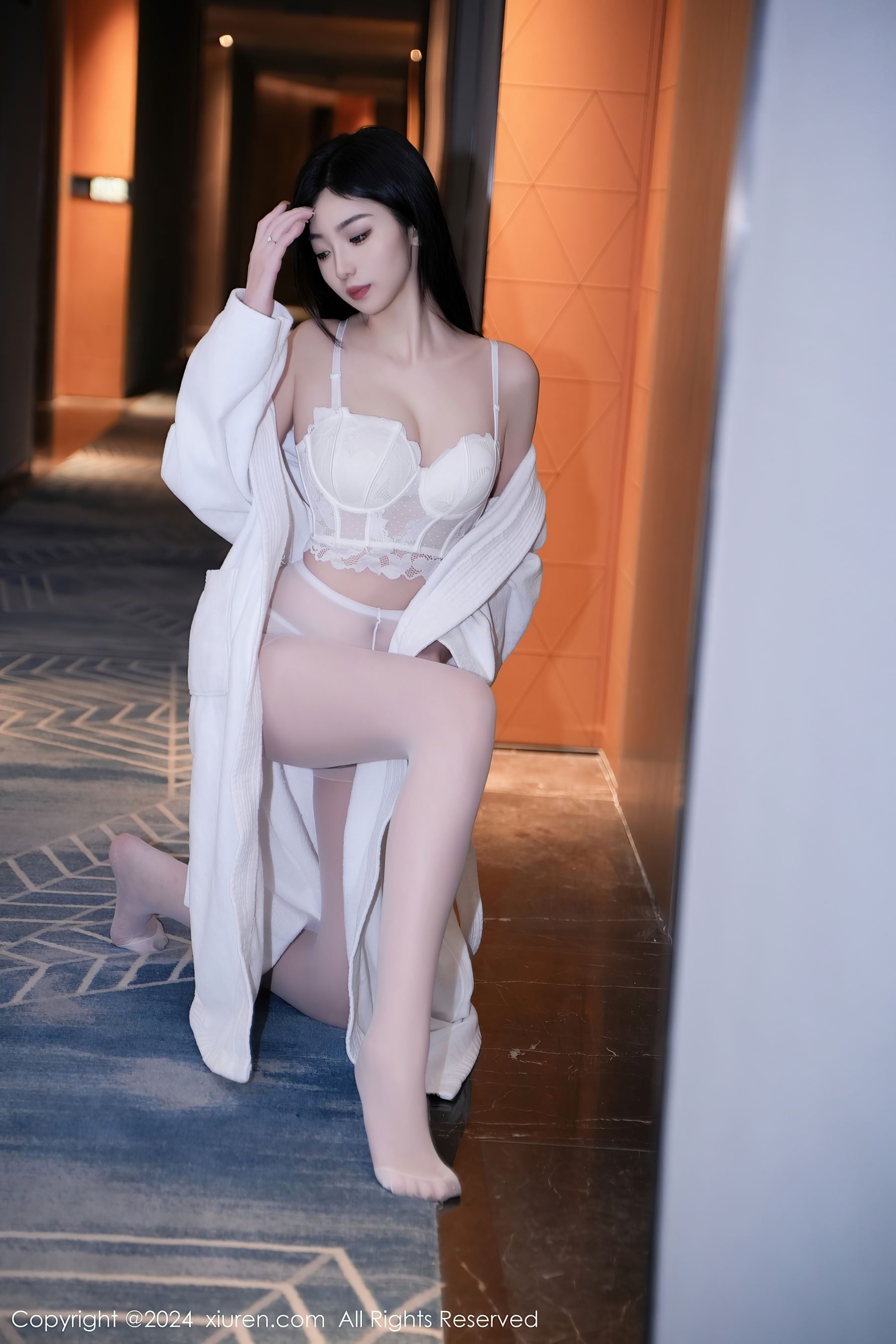 秀人网 No.7960 安琪Yee 睡袍美腿插图9