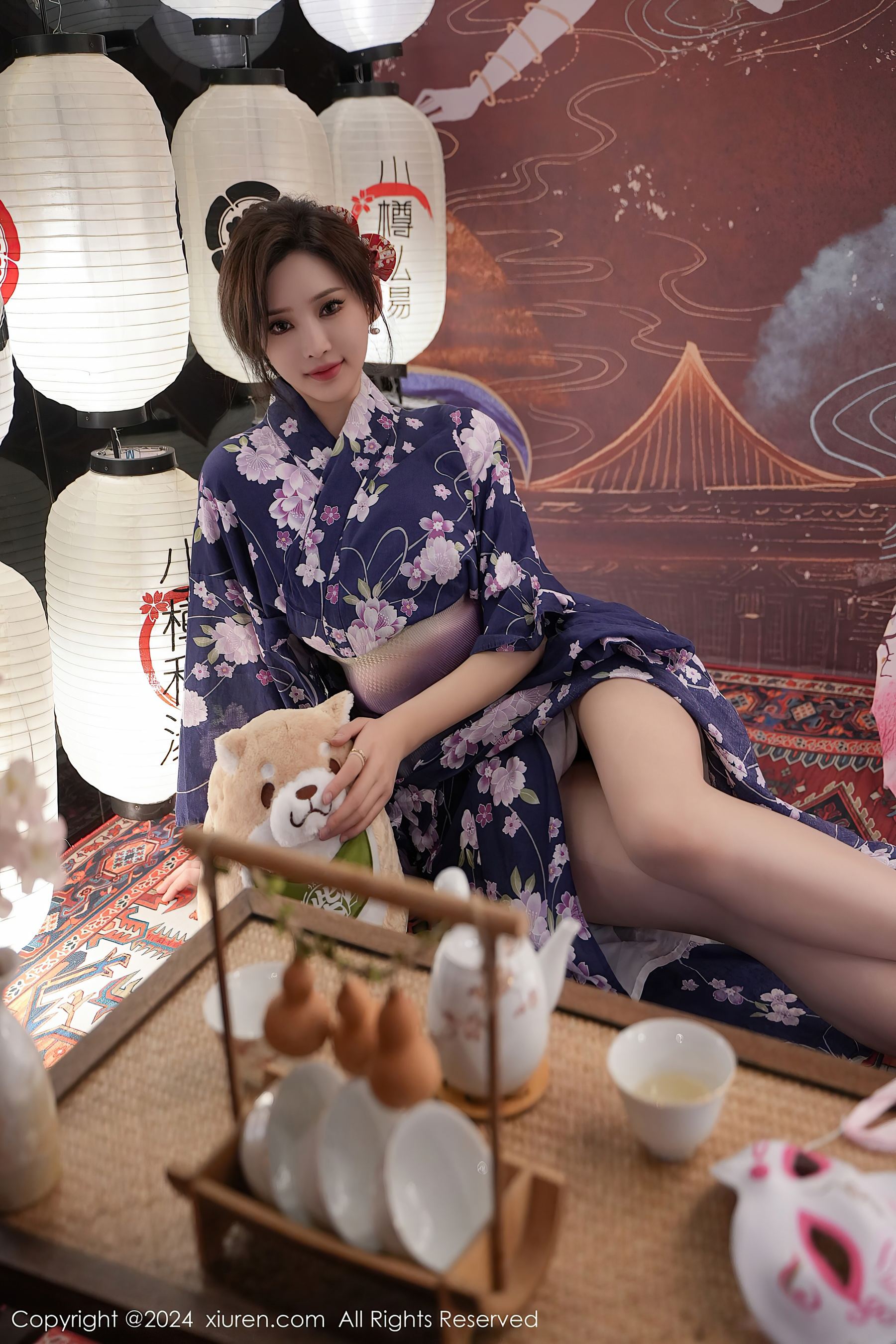秀人网 No.7975 Carol周妍希 和服美臀插图9