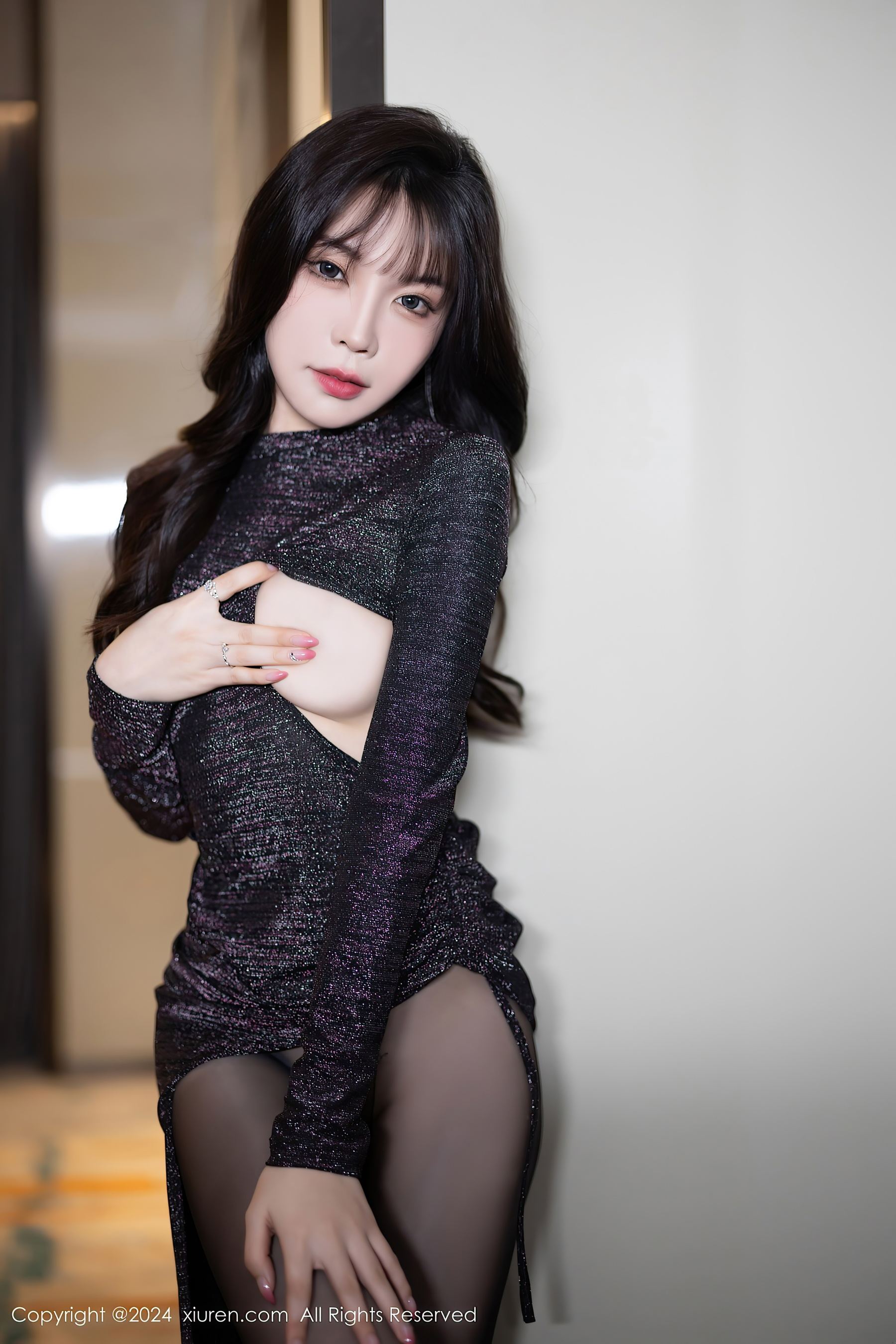秀人网 No.8200 徐莉芝Booty 美腿黑丝插图3