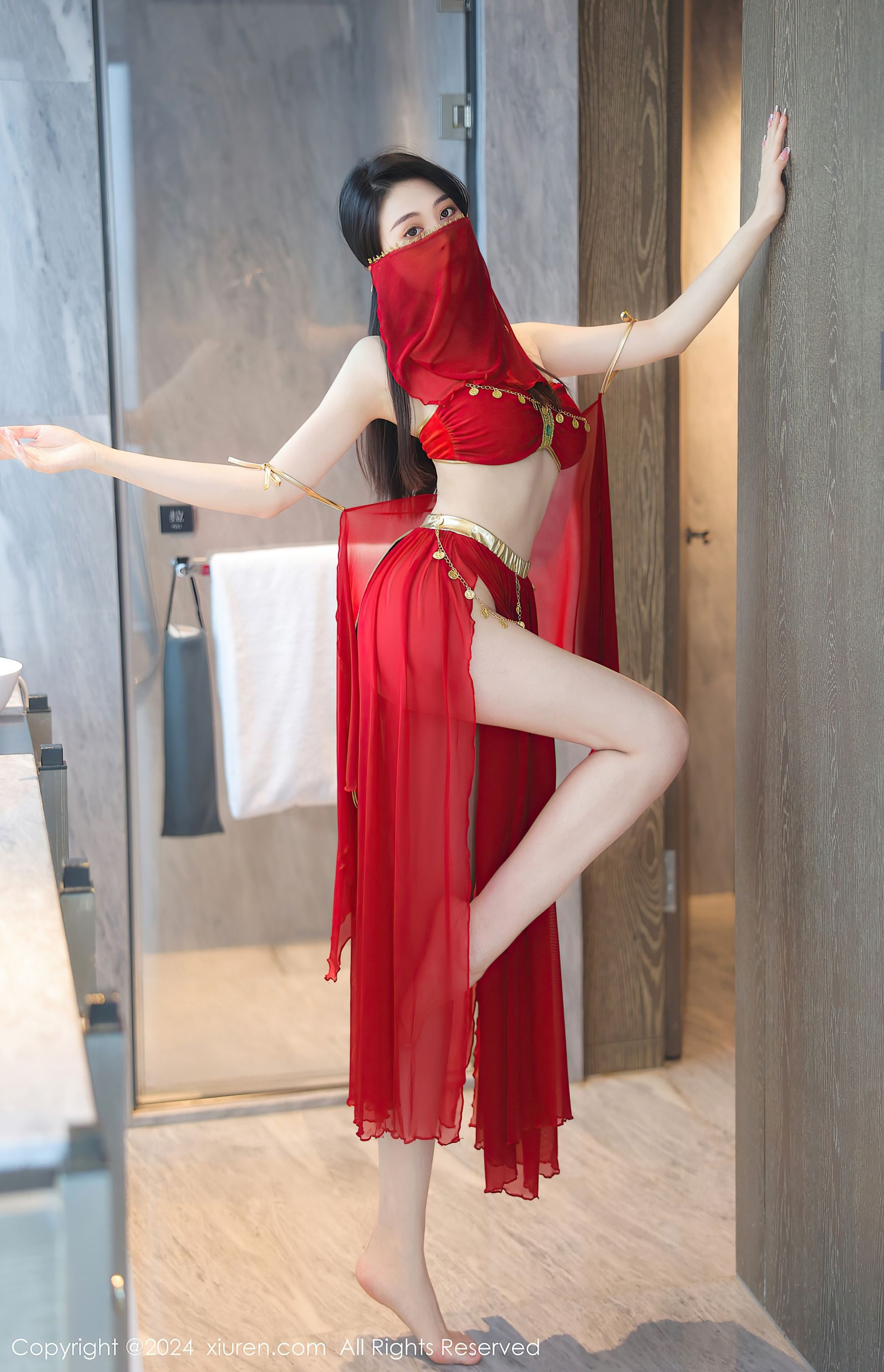秀人网 No.8420 清妙 长裙美腿插图