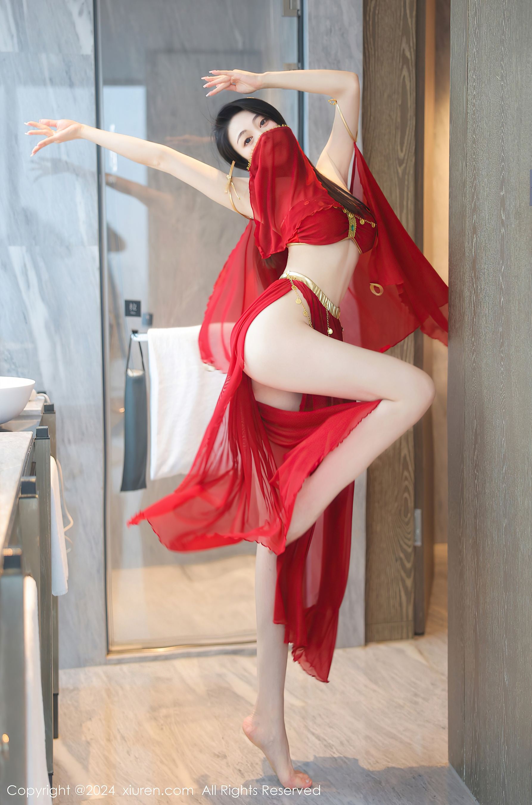 秀人网 No.8420 清妙 长裙美腿插图3