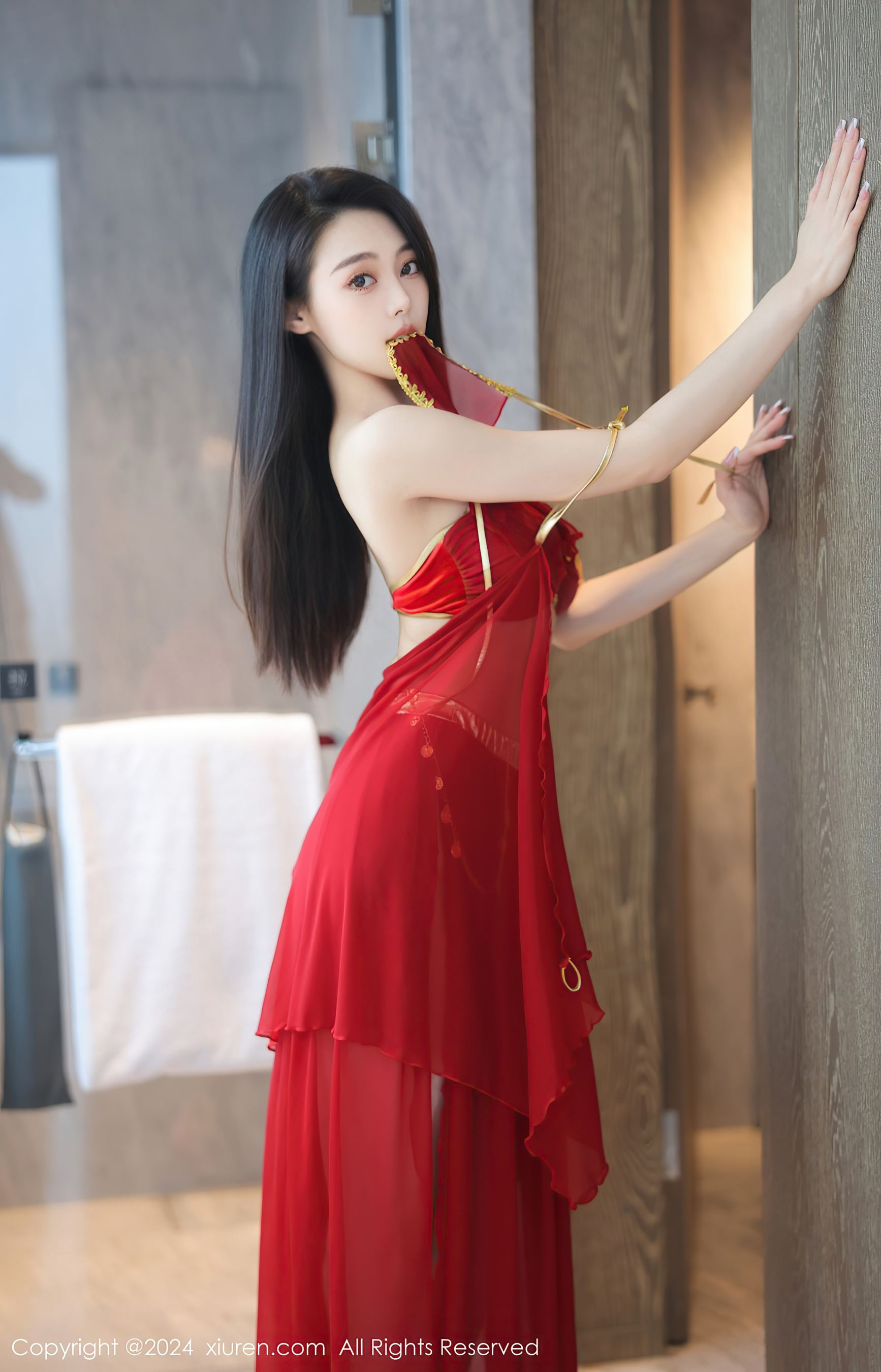 秀人网 No.8420 清妙 长裙美腿插图5