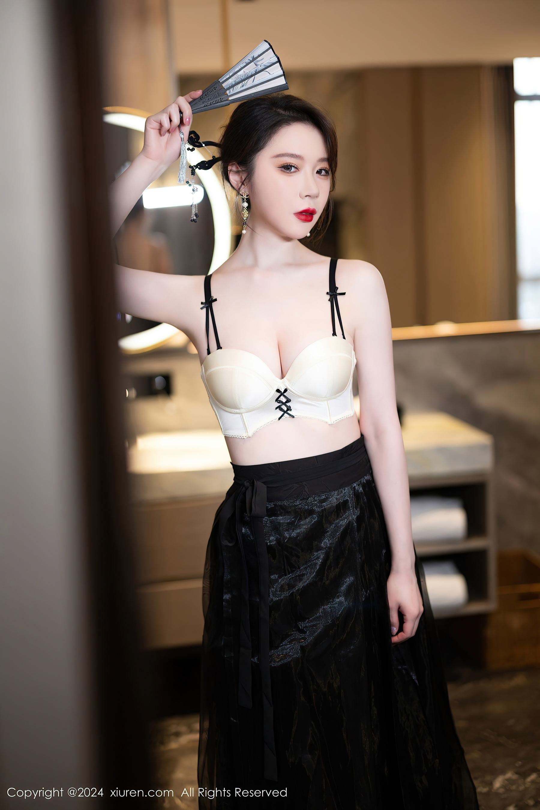 秀人网 No.8465 梦心玥 美腿性感插图1
