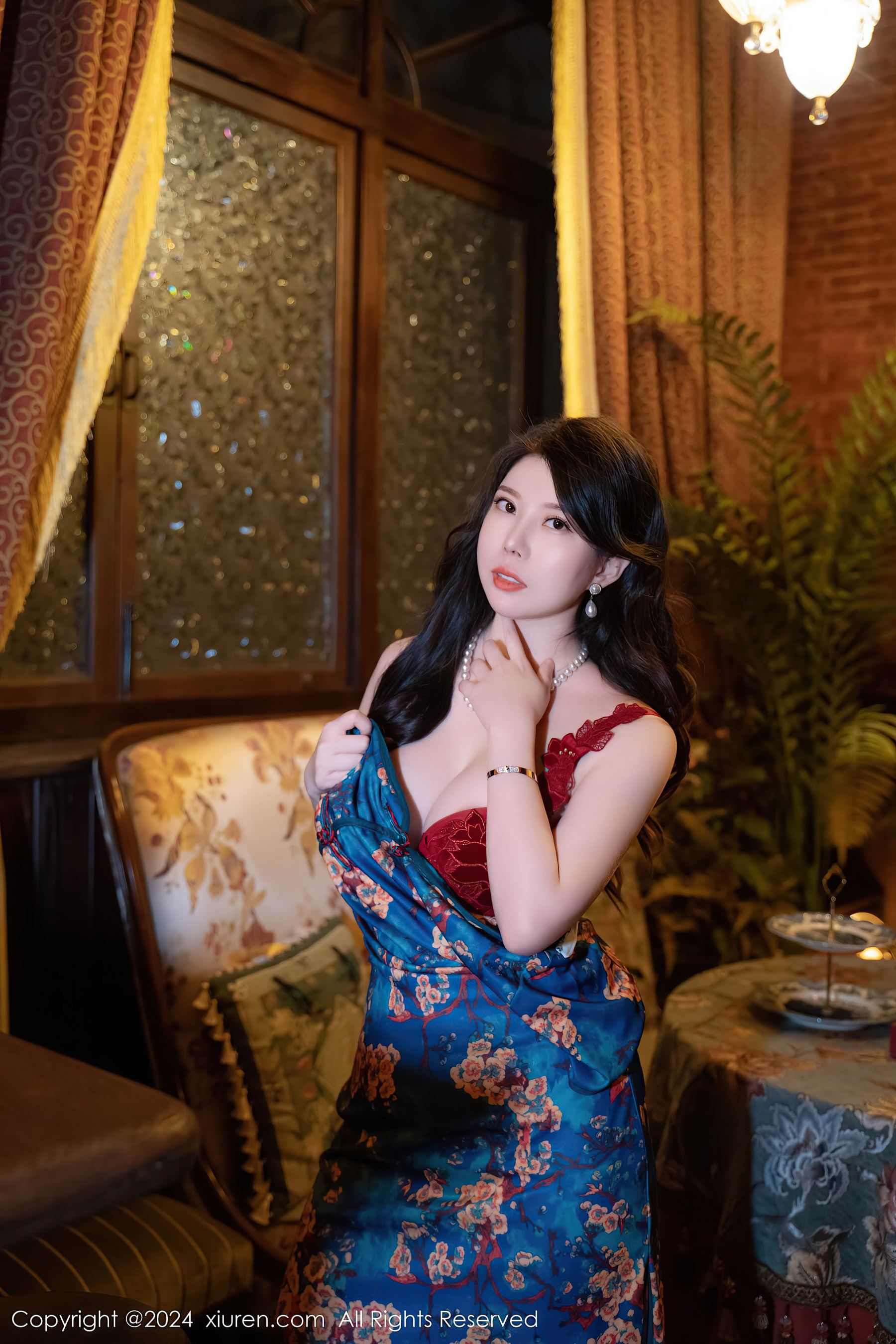 秀人网 No.8476 白茹雪abby 旗袍黑丝插图9