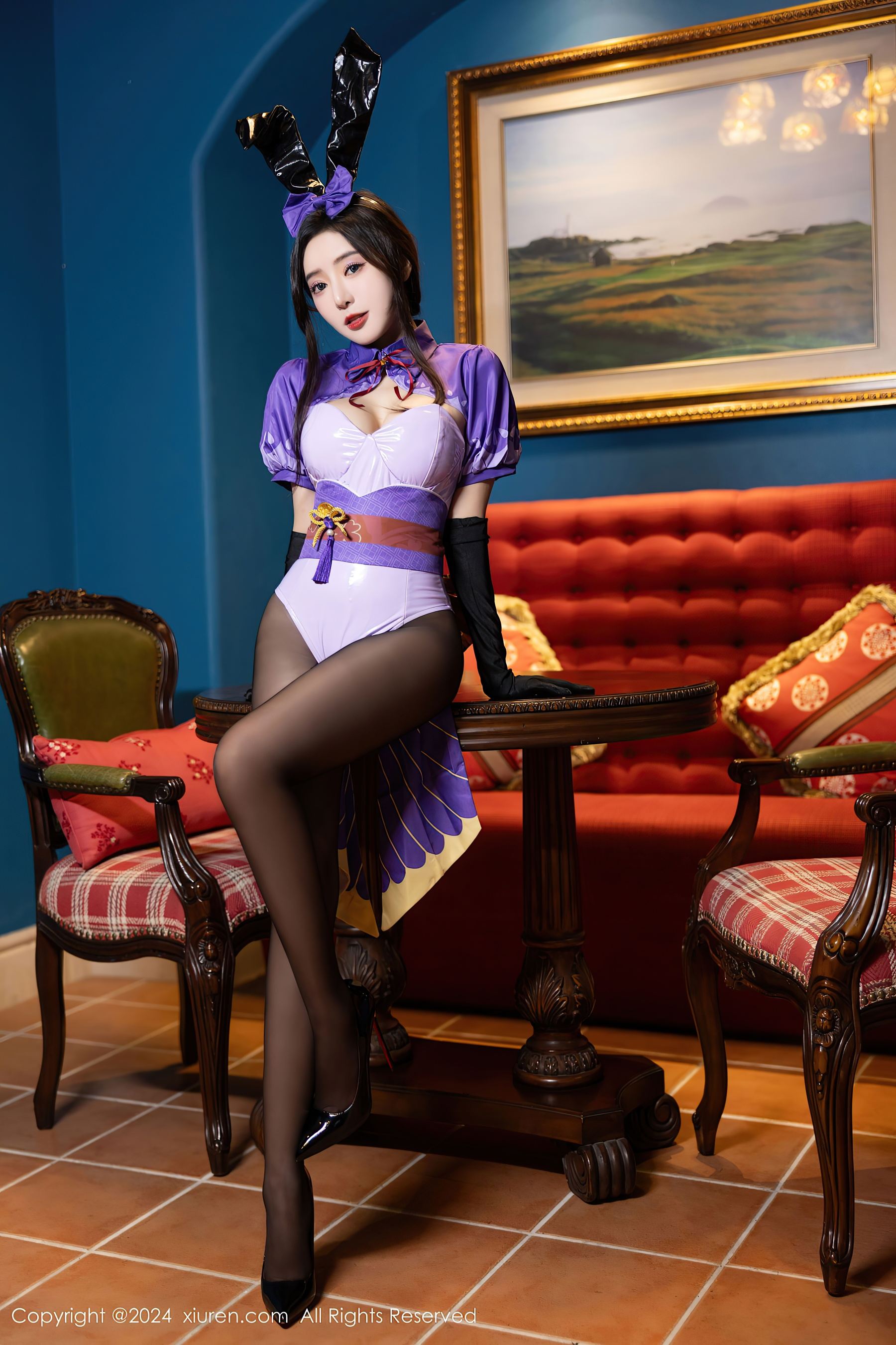 秀人网 No.8562 王馨瑶yanni 黑丝美腿插图2