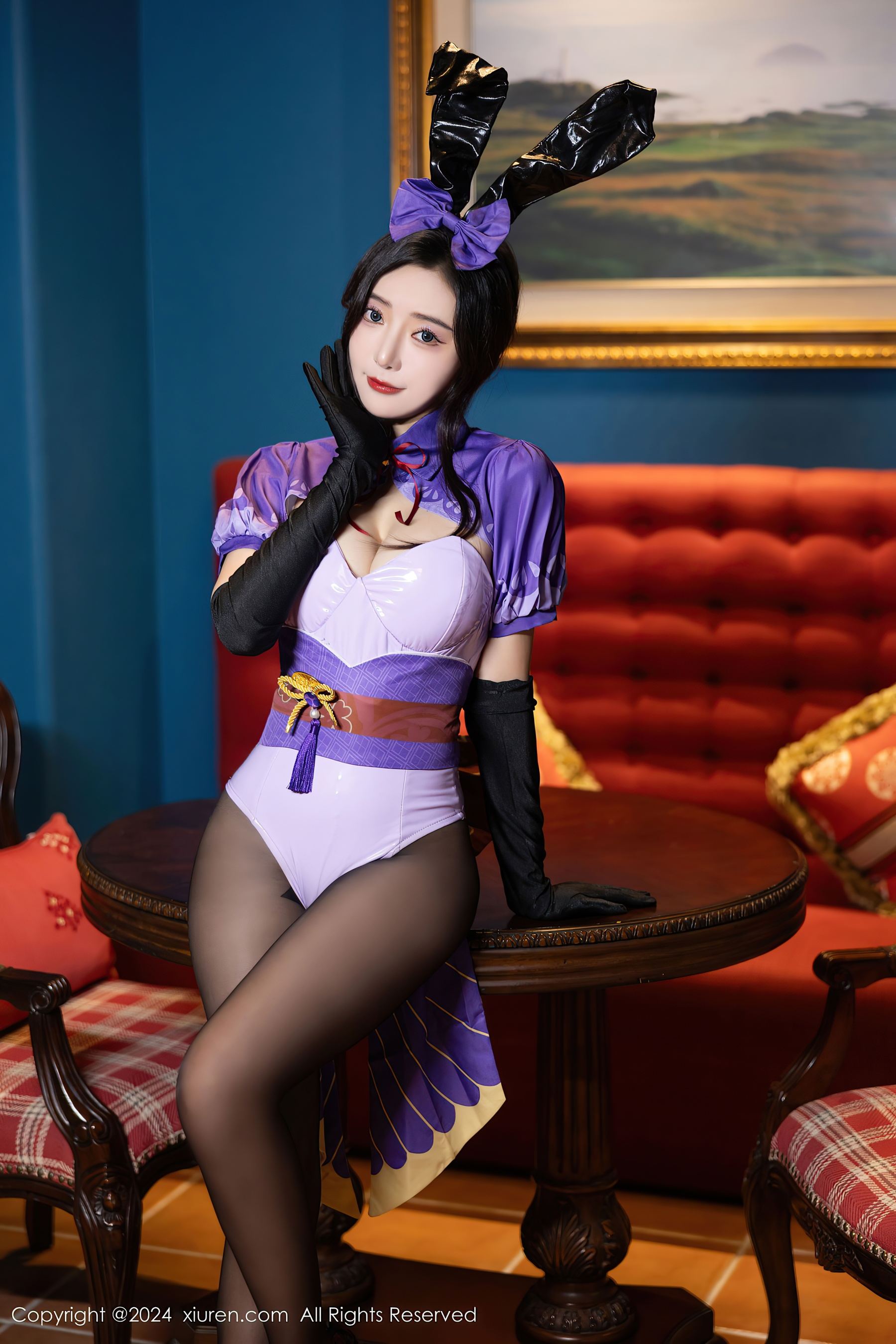 秀人网 No.8562 王馨瑶yanni 黑丝美腿插图1