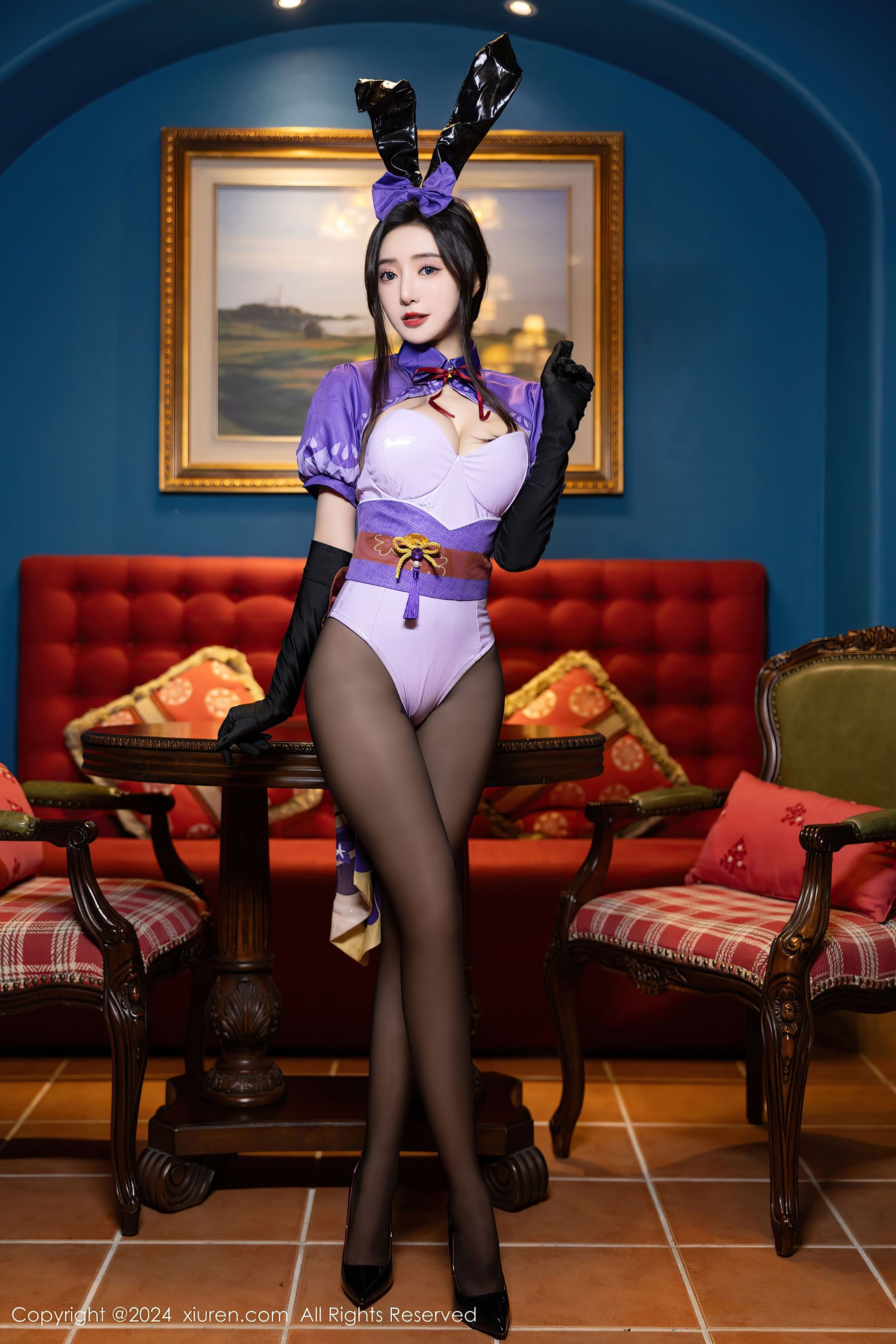 秀人网 No.8562 王馨瑶yanni 黑丝美腿插图4