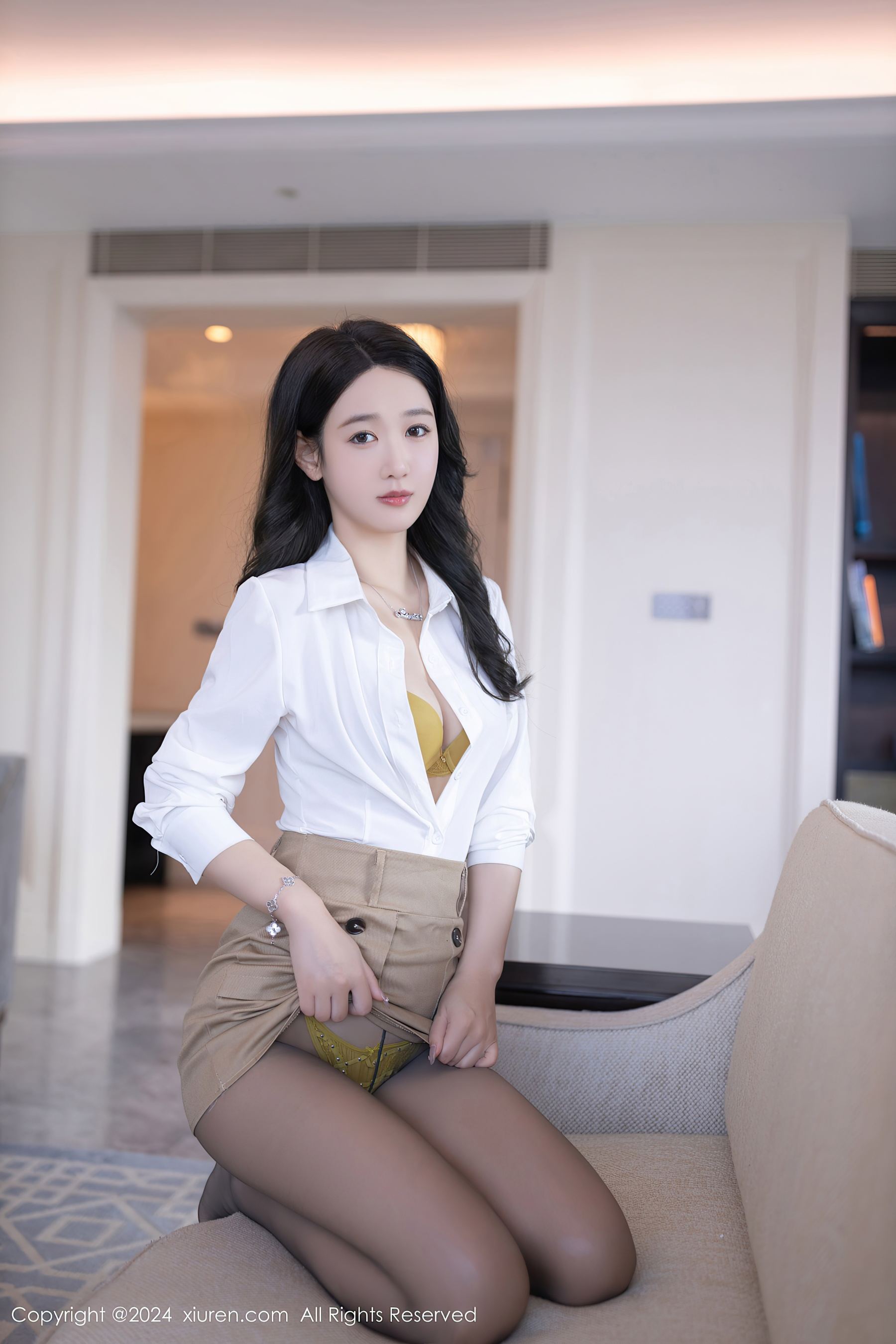 秀人网 No.8571 唐安琪 黑丝美腿插图3