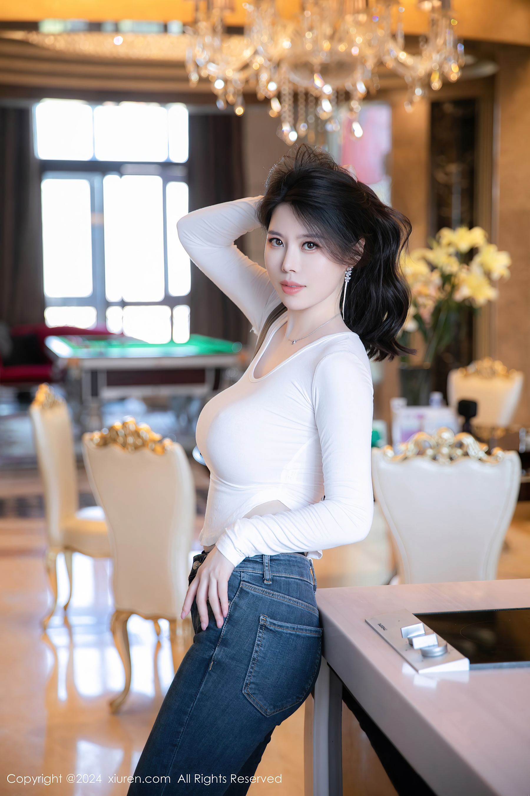 秀人网 No.8618 白茹雪abby 黑丝美腿插图1