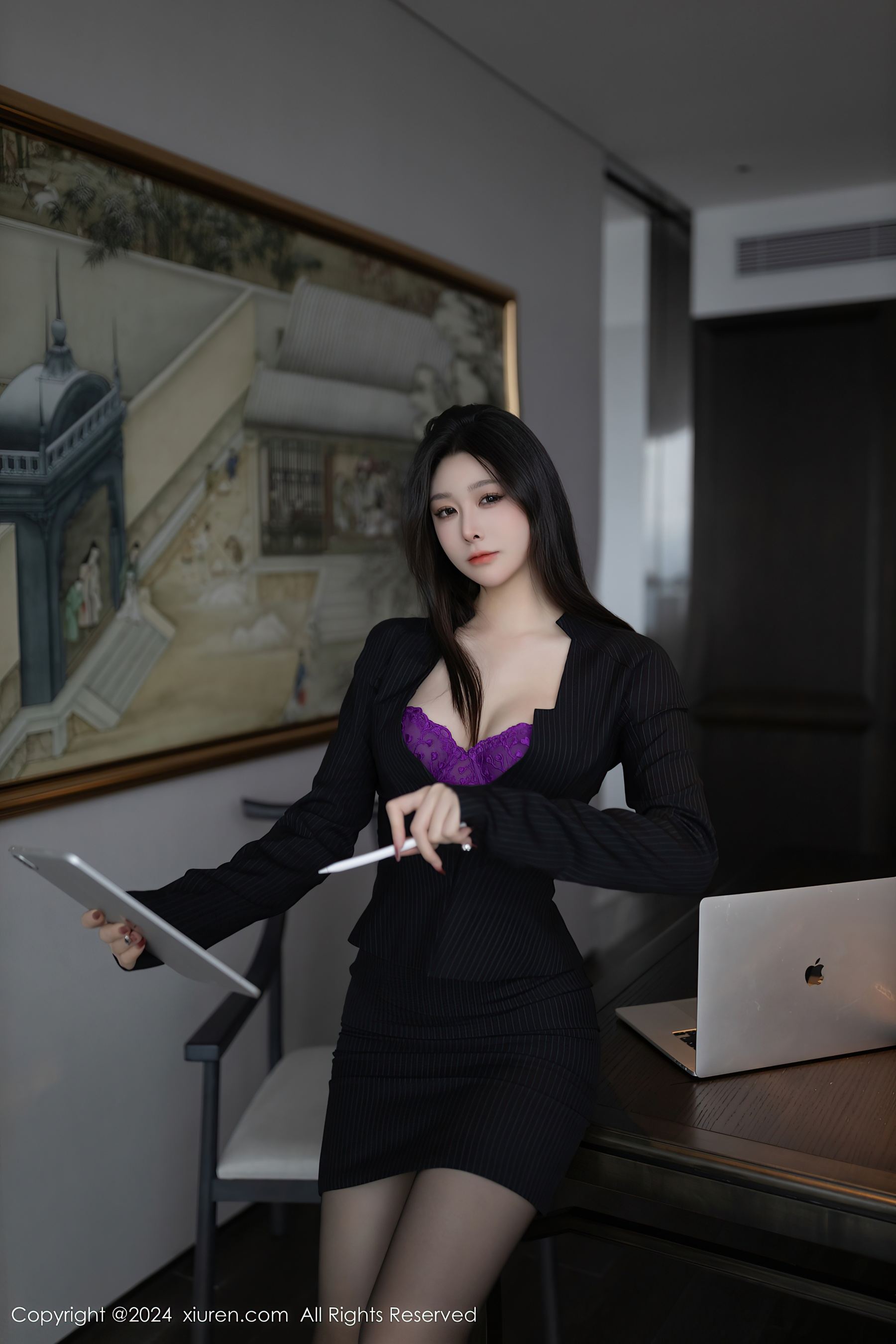 秀人网 No.8626 小逗逗 黑丝美腿插图3