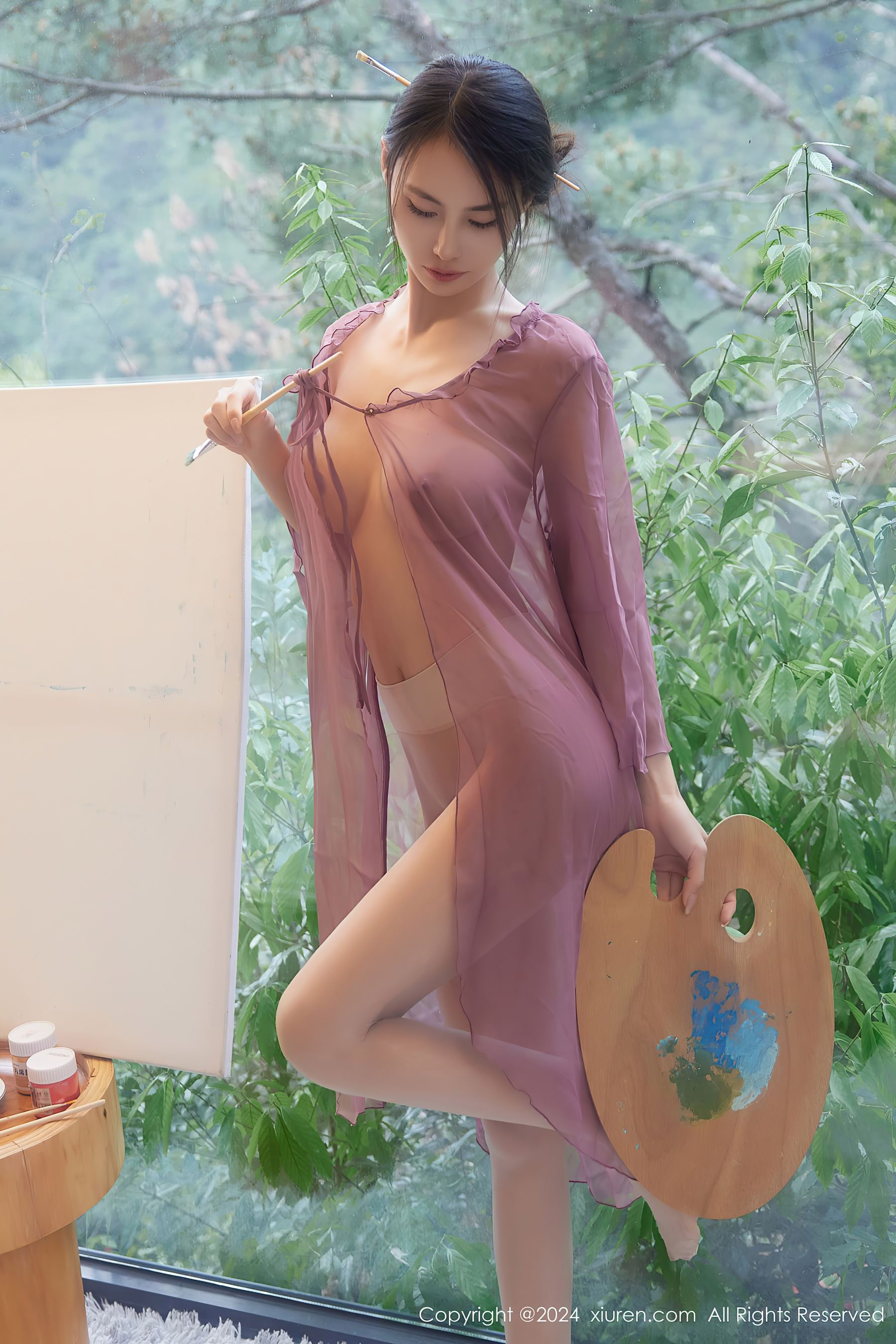 秀人网 No.8687 lingyu69 美腿丝袜插图2