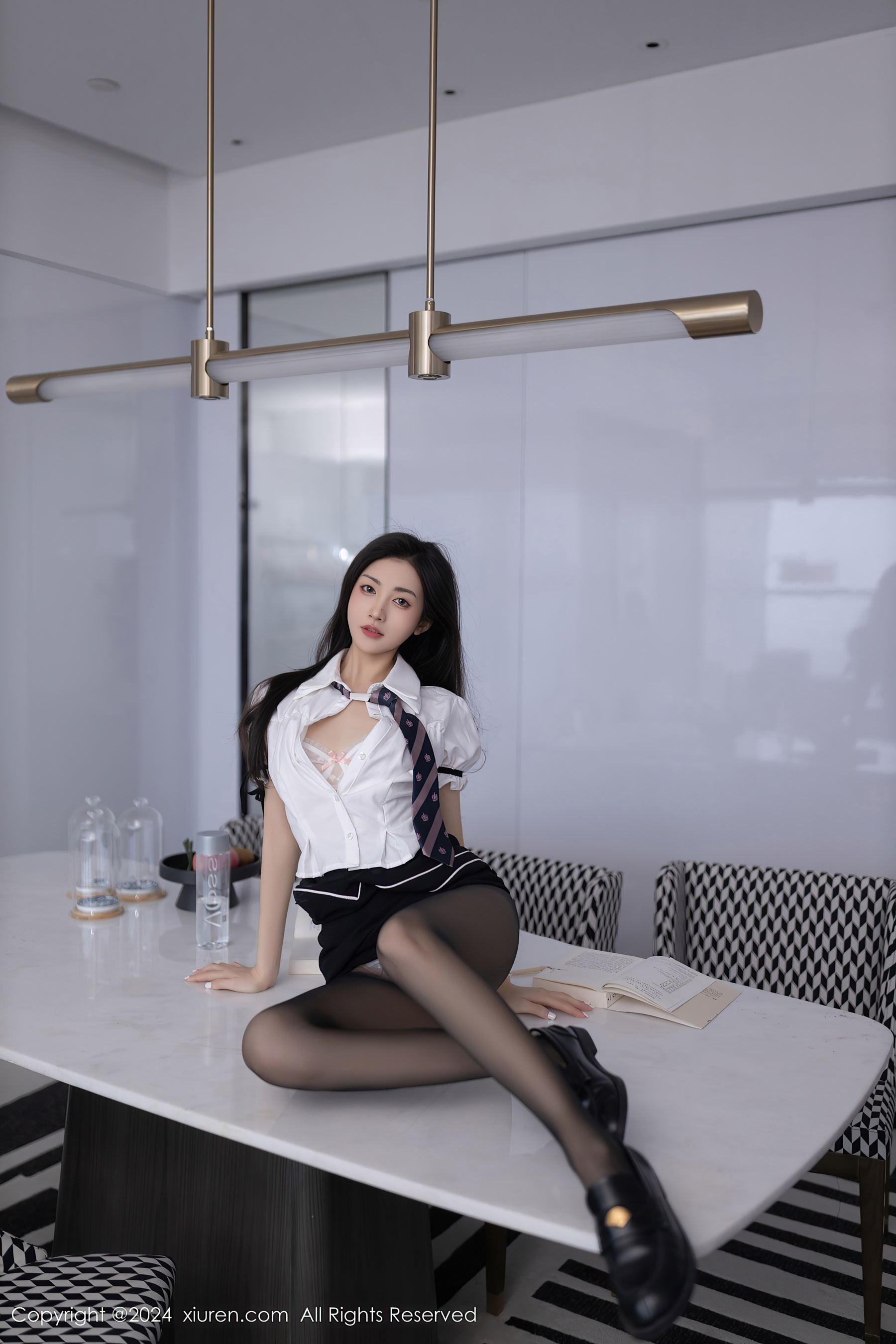 秀人网 No.8934 鱼尾fish 黑丝美腿插图6