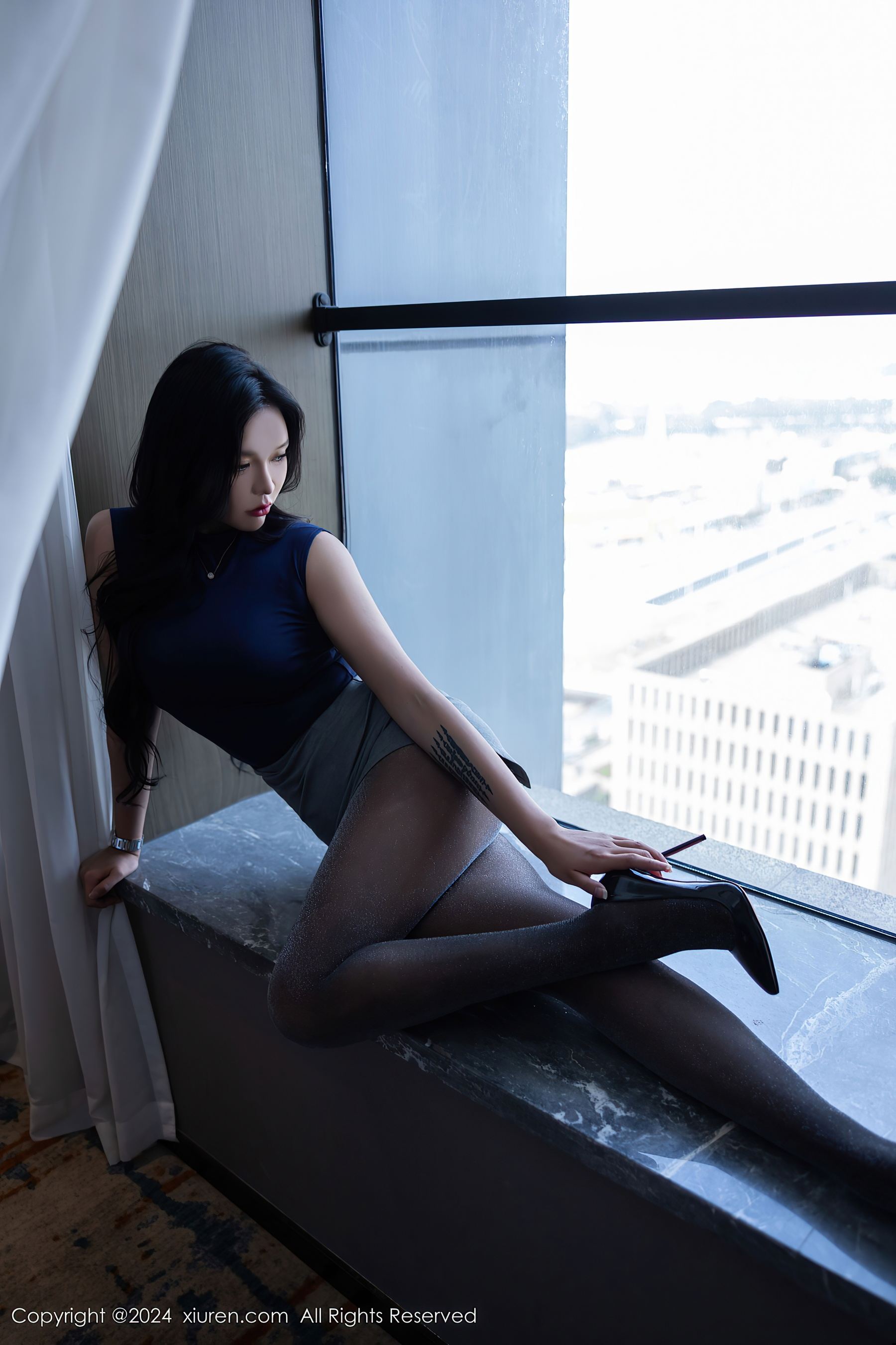 秀人网 No.9082 娜比 美腿黑丝插图7