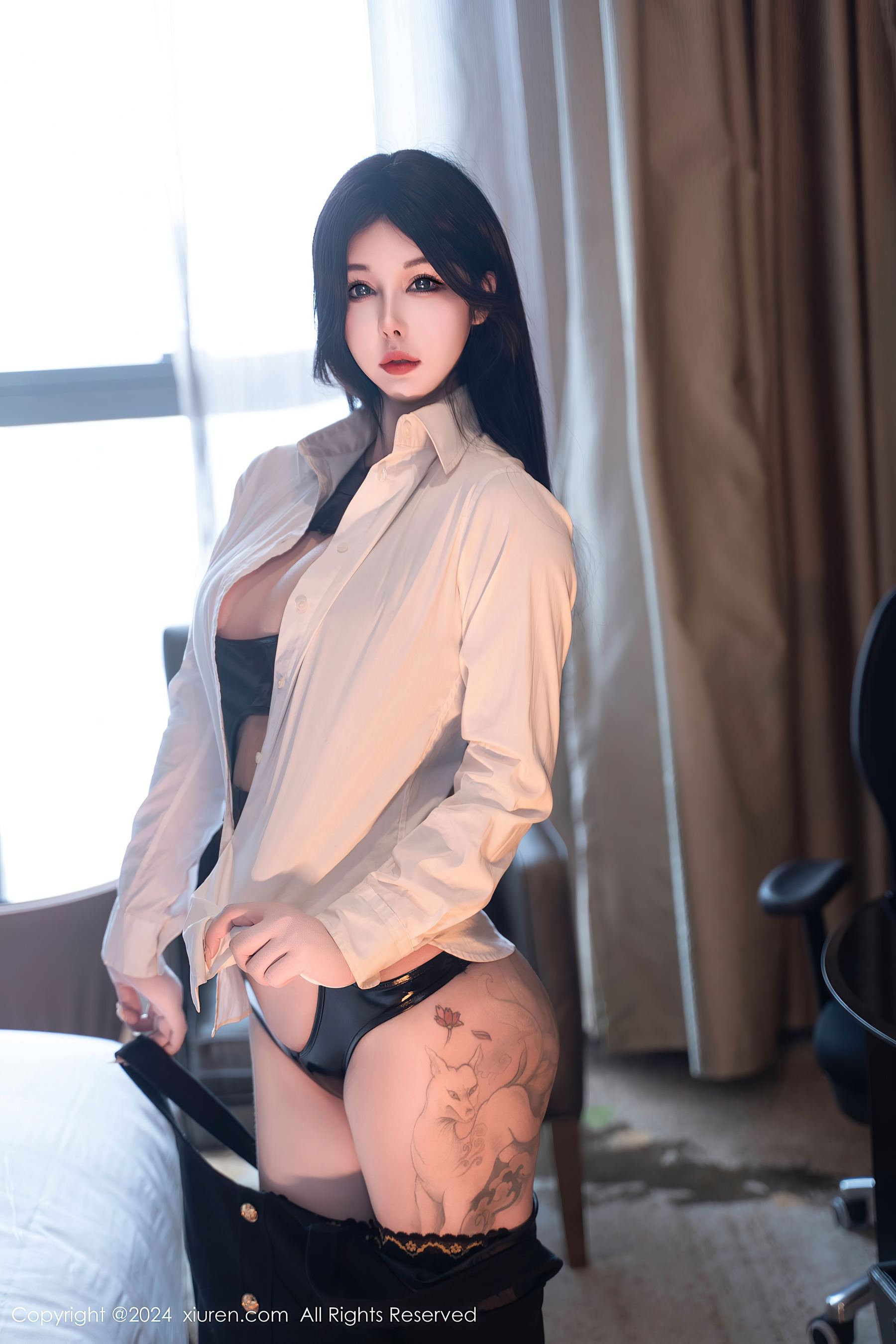 秀人网 No.9106 陈芊儿 黑丝美腿插图7