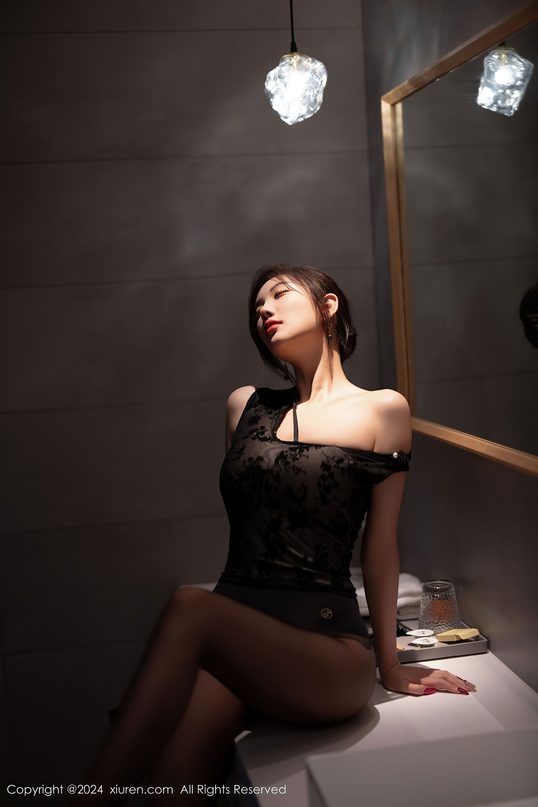 秀人网 No.9384 杨晨晨Yome 黑丝美腿插图6
