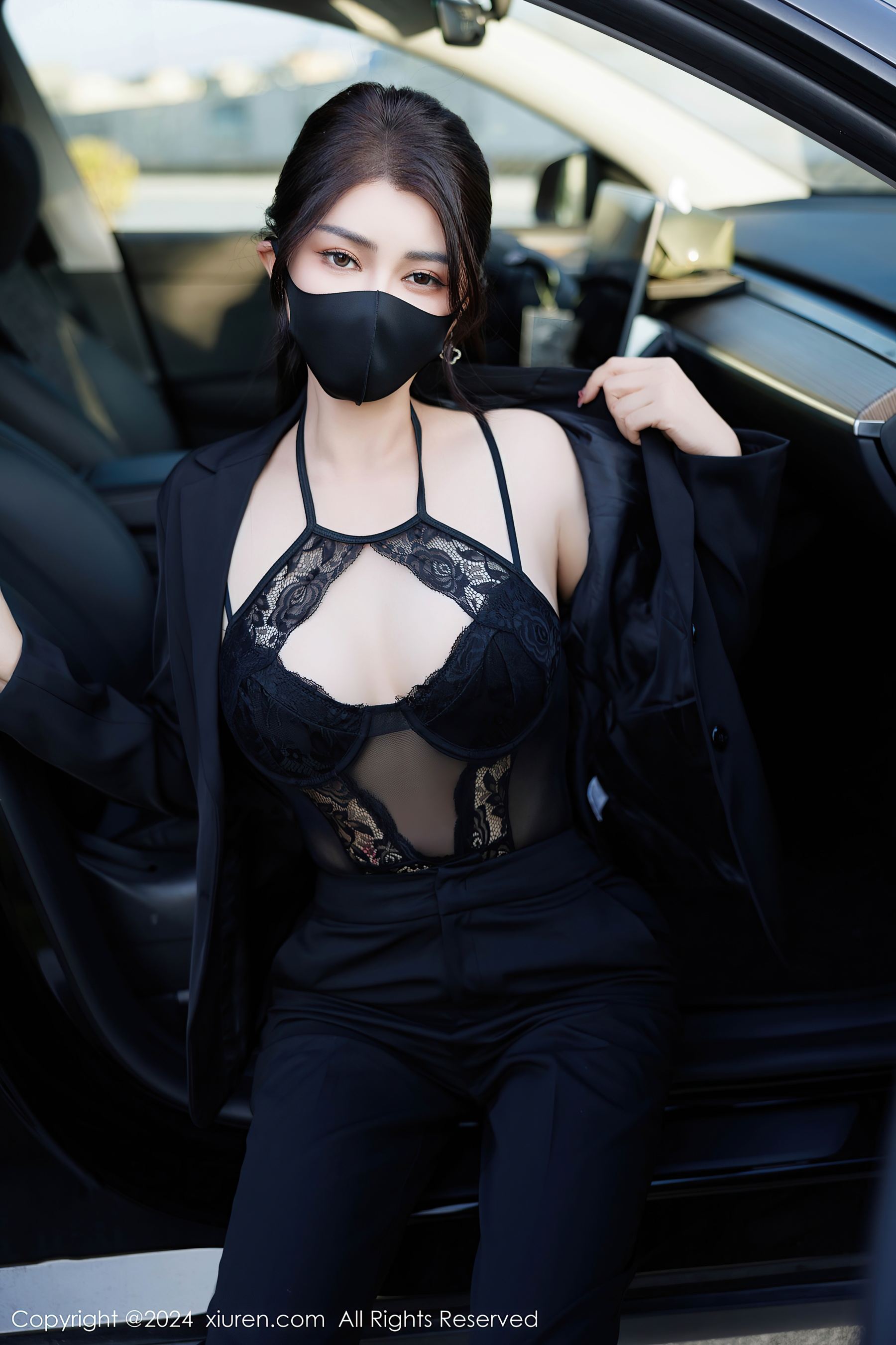 秀人网 No.9405 凯竹Quinn 黑丝美腿插图