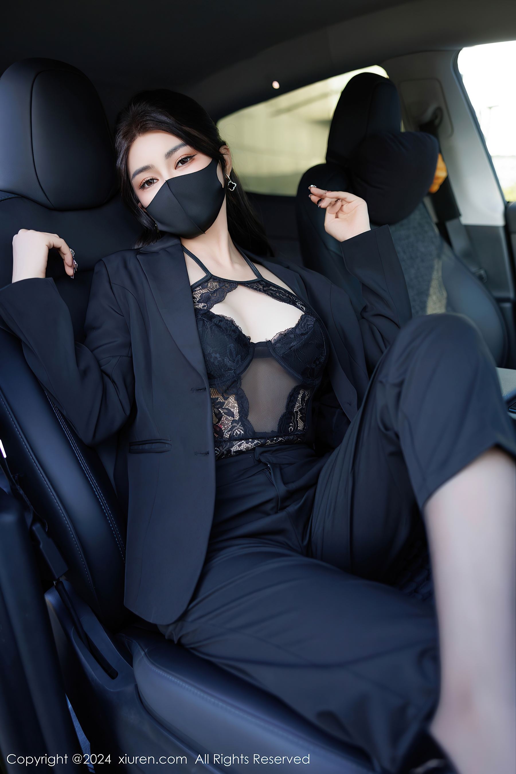 秀人网 No.9405 凯竹Quinn 黑丝美腿插图6