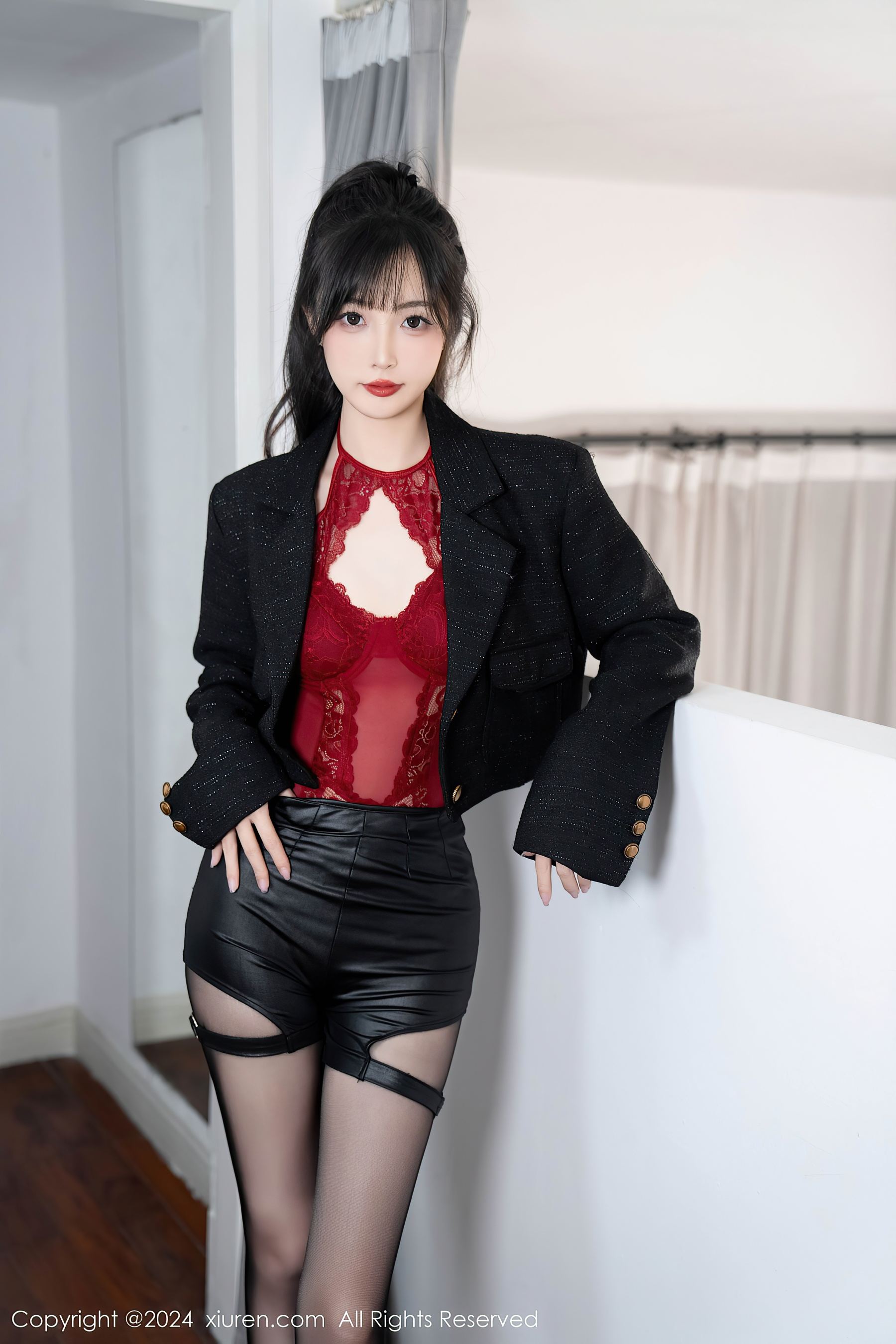 秀人网 No.9561 林星阑 黑丝美腿插图