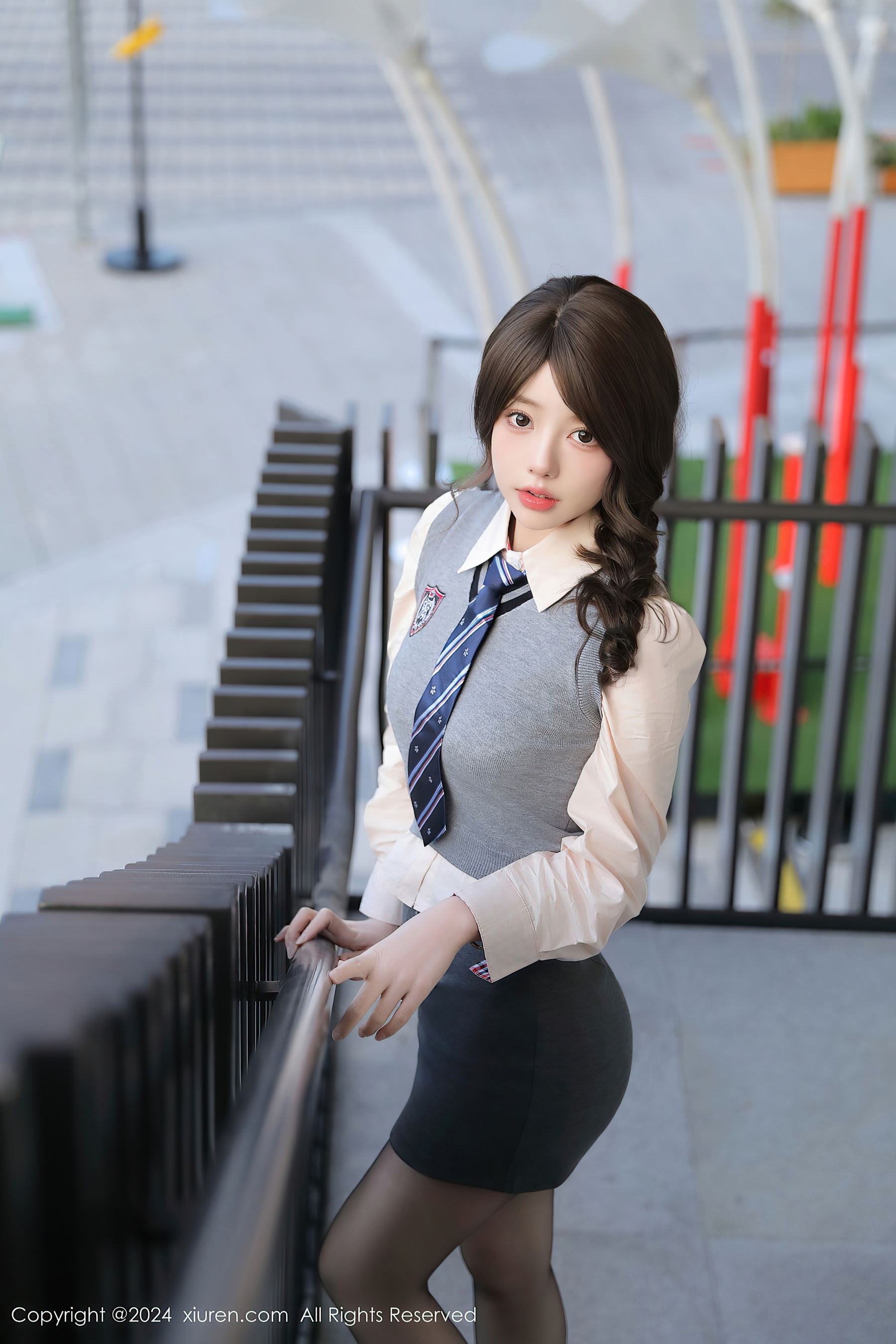 秀人网 No.9562 桃妖夭 黑丝美腿插图4